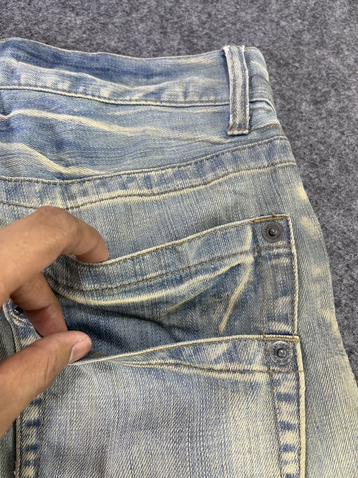 Japanese Brand Setting Cracks Multipocket Jeans J796 Size US 32 / EU 48 - 14 Thumbnail
