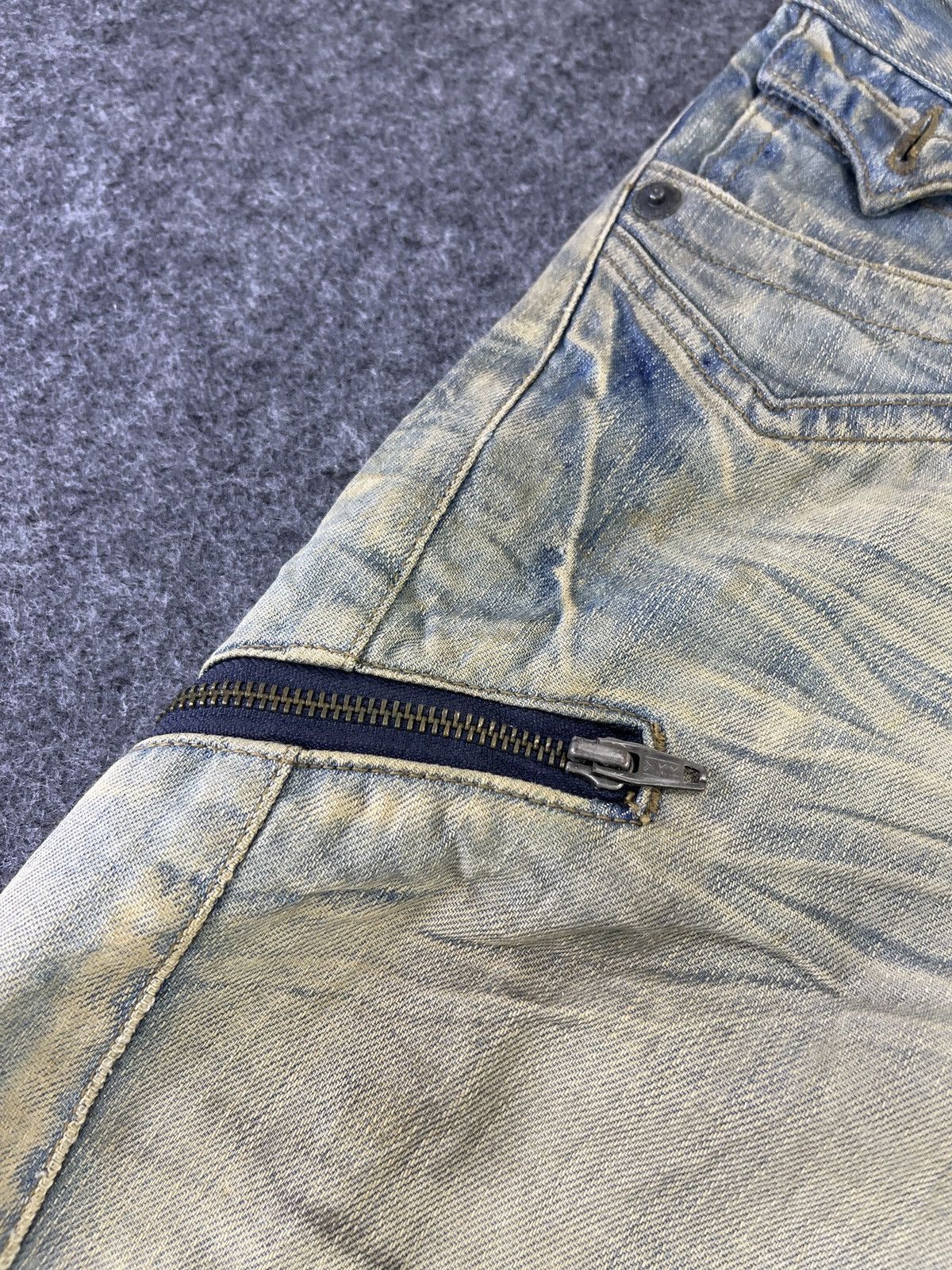 Japanese Brand Setting Cracks Multipocket Jeans J796 Size US 32 / EU 48 - 10 Thumbnail
