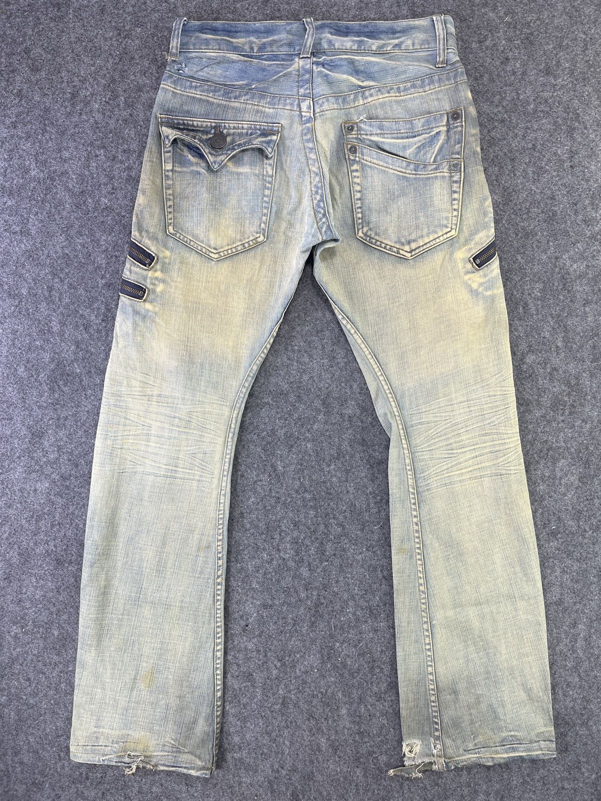 Japanese Brand Setting Cracks Multipocket Jeans J796 Size US 32 / EU 48 - 2 Thumbnail