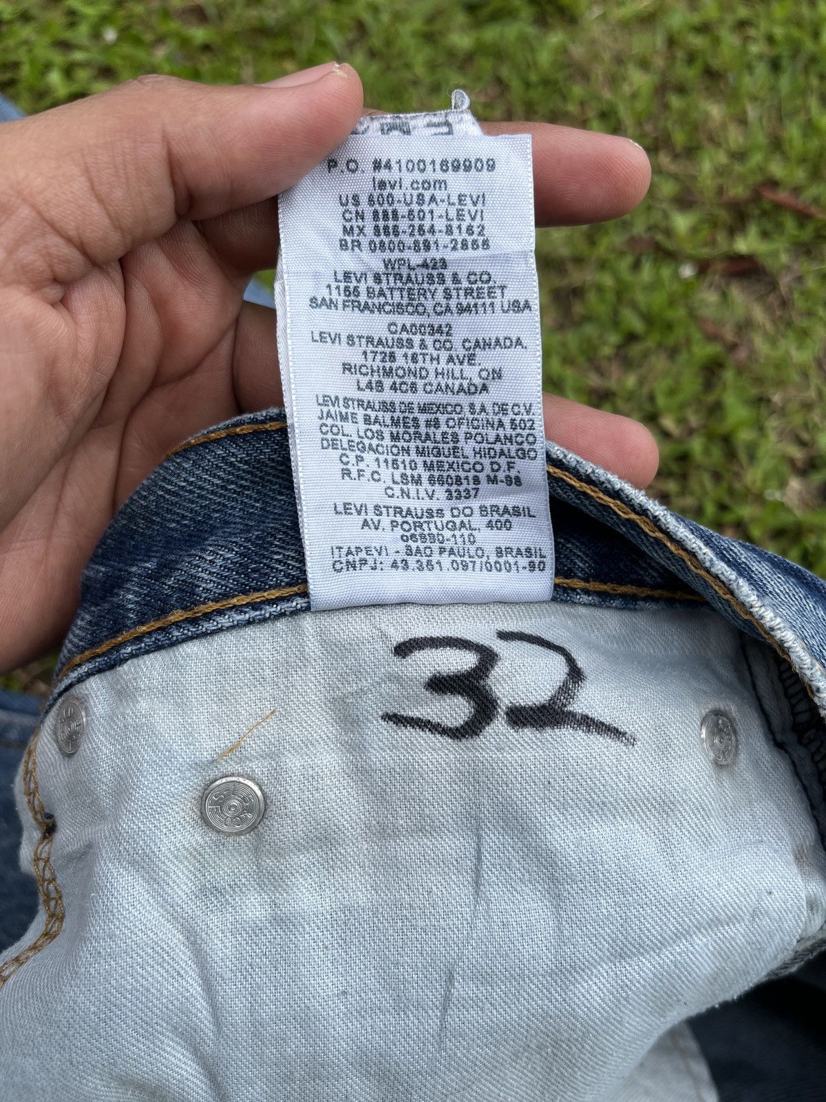 Levi's Vintage Levis 505 Stone Wash Jeans - J030 Size US 32 / EU 48 - 8 Thumbnail