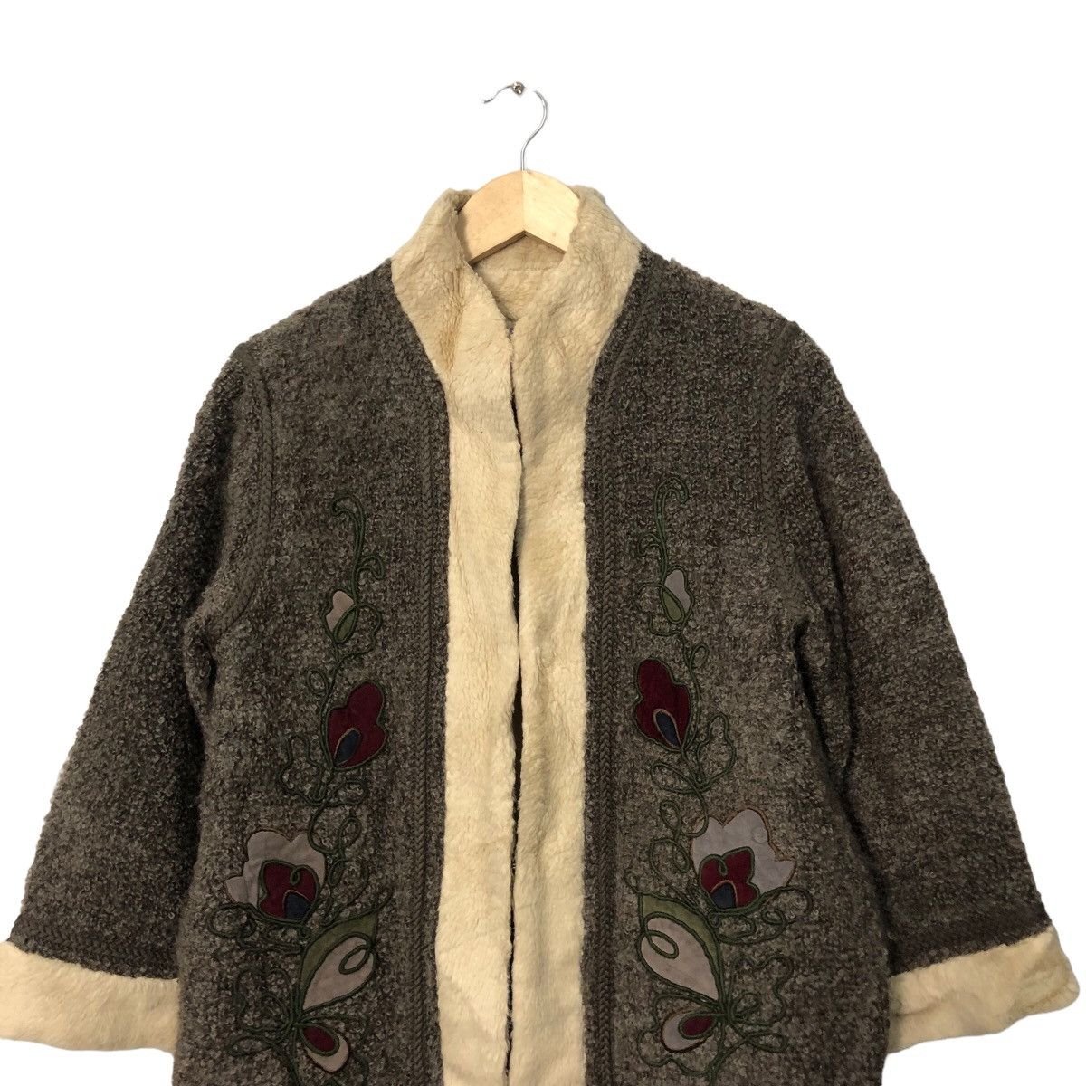 Japanese Brand Vintage Bonaaru Sherpa Coat Jacket Size S / US 4 / IT 40 - 4 Thumbnail