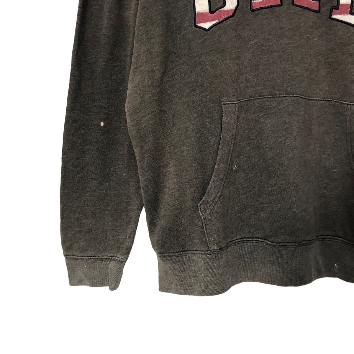 Vintage Gap Spell Out Big Logo Faded Black Hoodie Sweatshirt