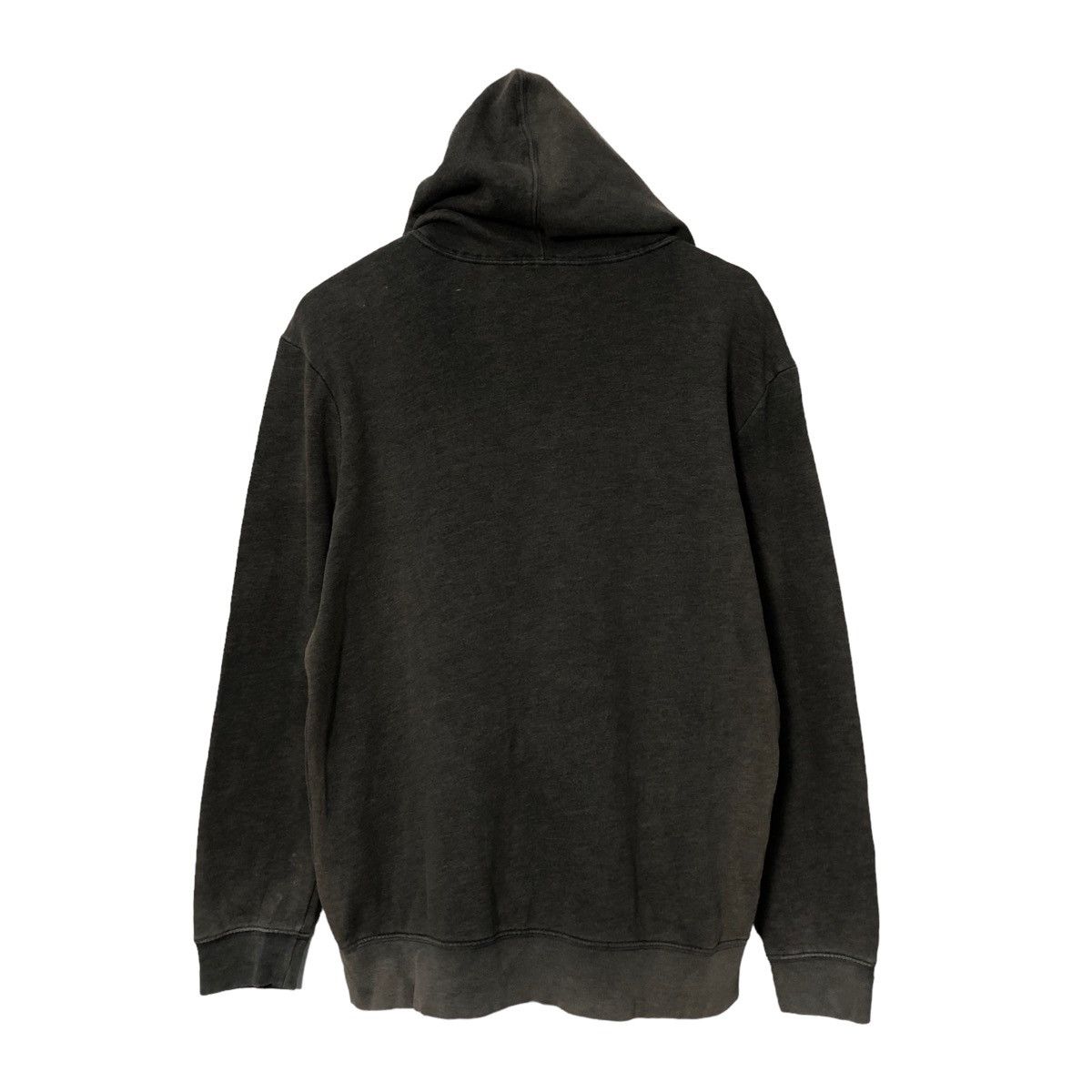 Vintage Gap Spell Out Big Logo Faded Black Hoodie Sweatshirt