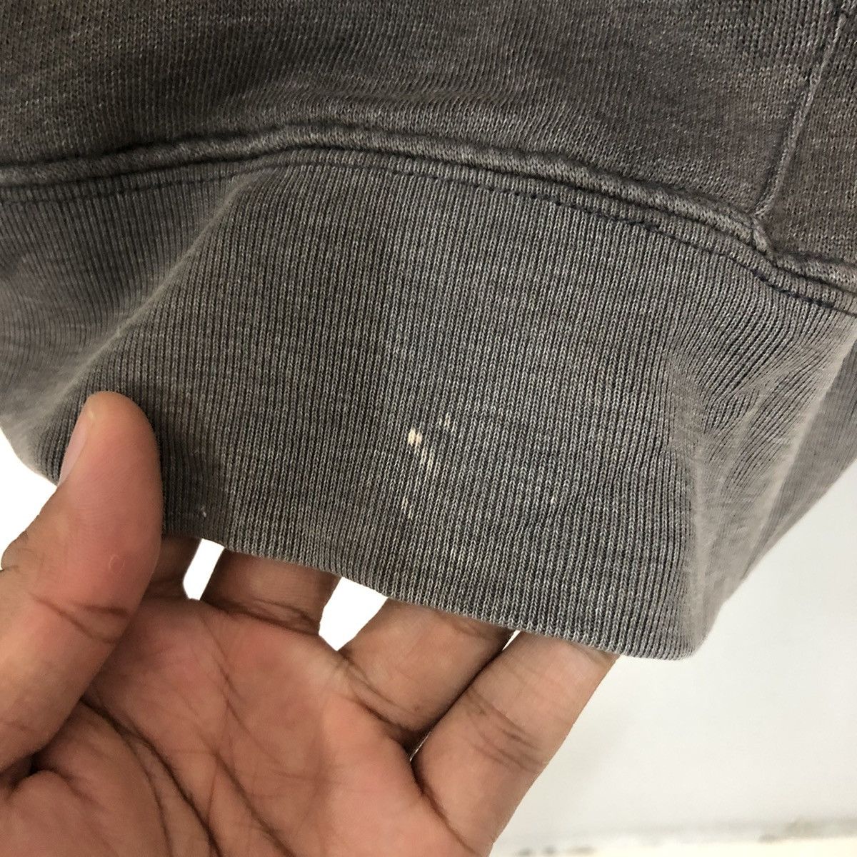 Vintage Gap Spell Out Big Logo Faded Black Hoodie Sweatshirt