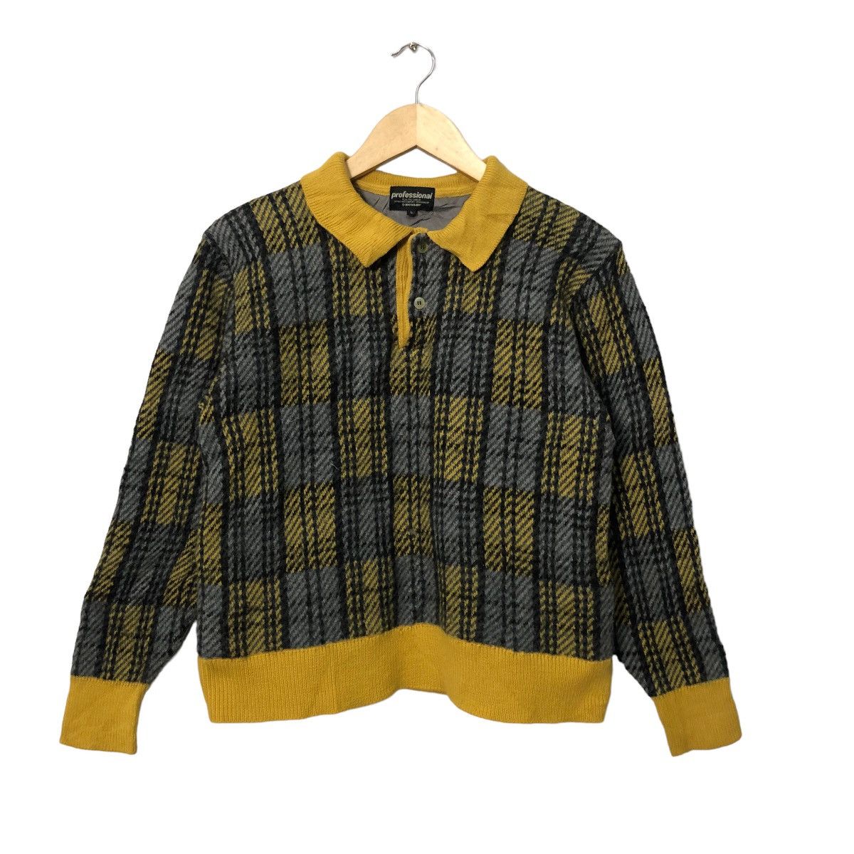 Dunlop Vintage Dunlop Plaid Polo Sweatshirt Size S / US 4 / IT 40 - 1 Thumbnail