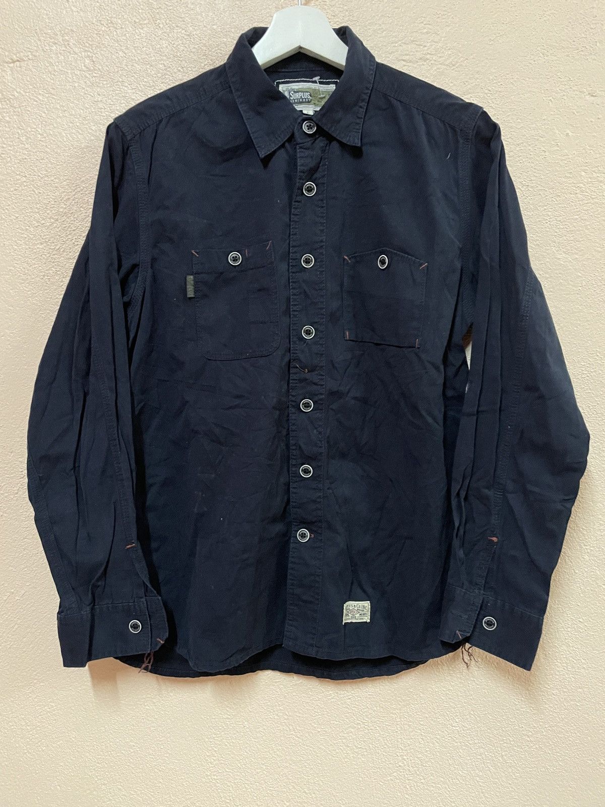 image of Japan Seminary Side-Seam Gusset Sanforized Military in Navy Blue, Men's (Size Medium)