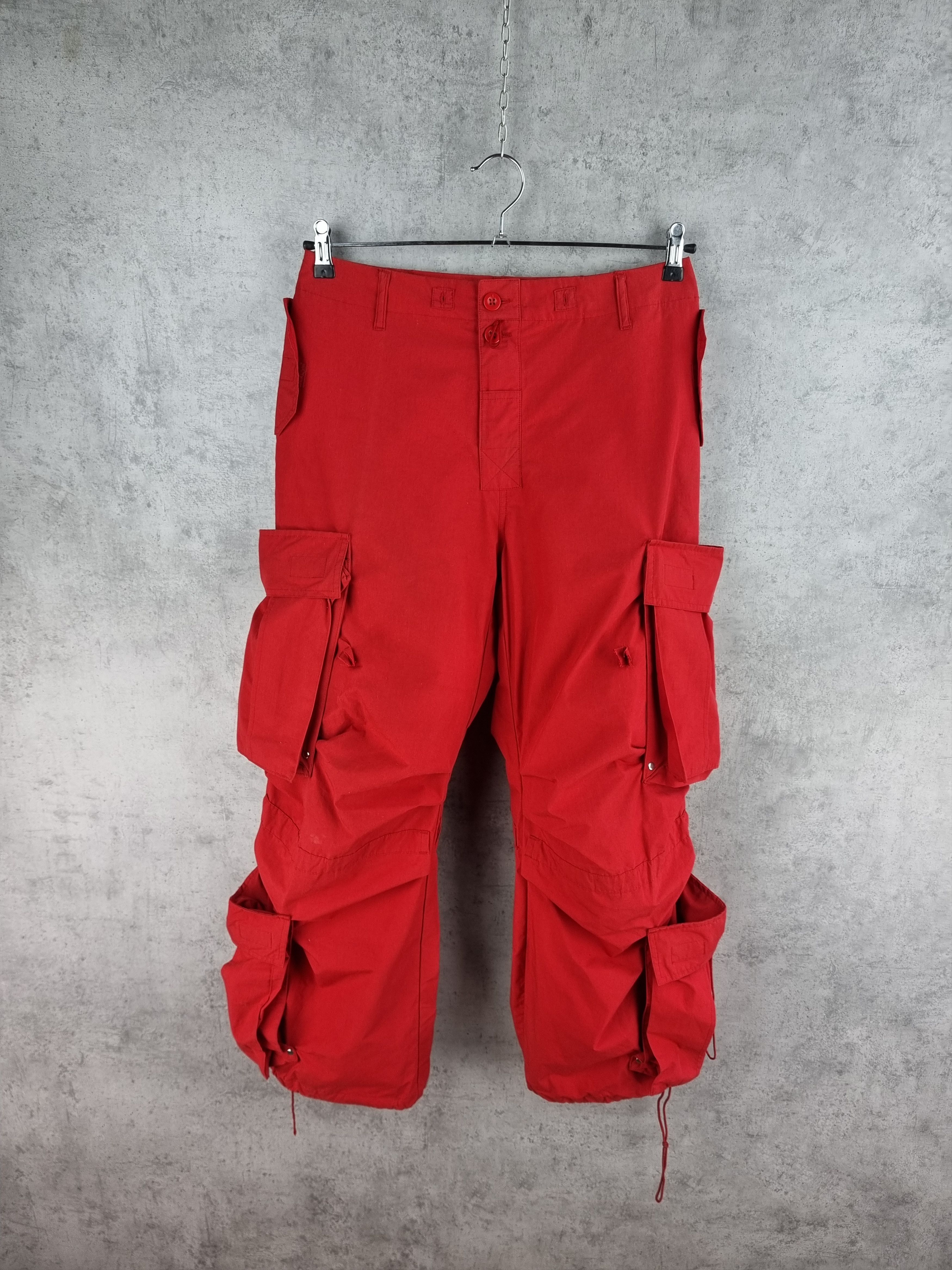 Japanese Brand × Seditionaries Rare Double Cargo Parachute Pants 4 pockets Size US 31 - 2 Thumbnail