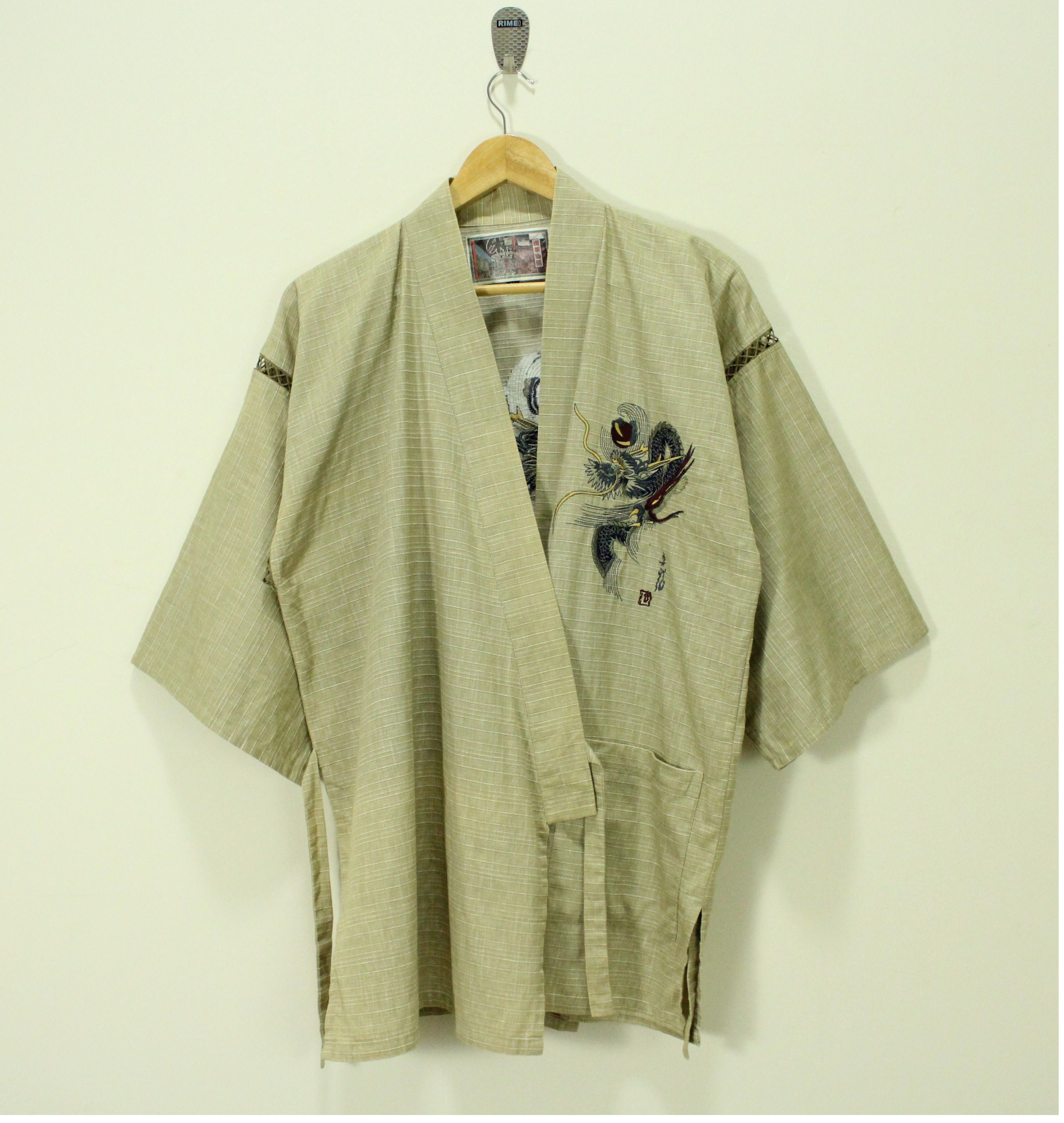 Japanese Brand KIMONO JACKET Dragon Embroidery Sanjuro Souvenir Jacket Size US M / EU 48-50 / 2 - 3 Thumbnail