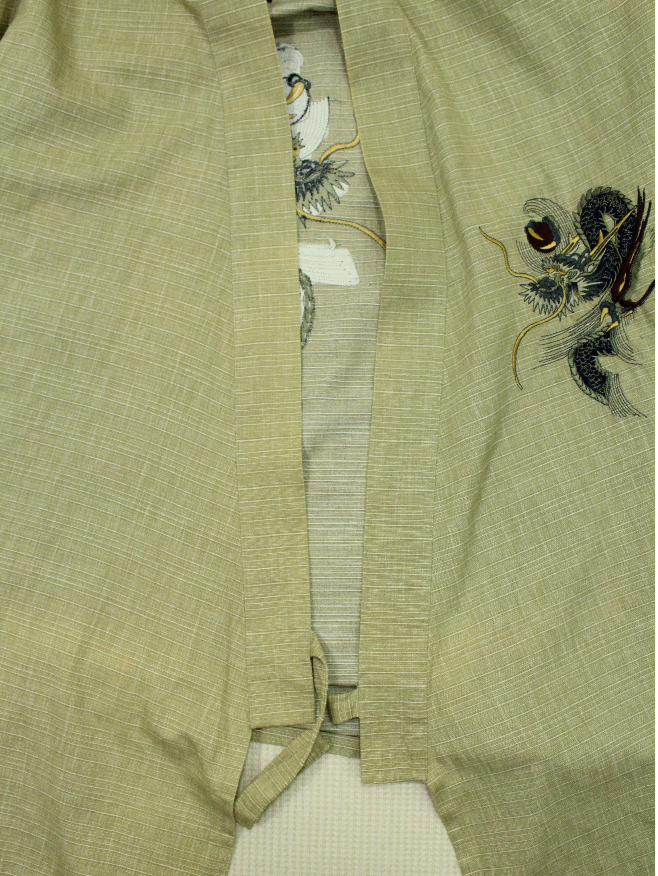 Japanese Brand KIMONO JACKET Dragon Embroidery Sanjuro Souvenir Jacket Size US M / EU 48-50 / 2 - 7 Thumbnail