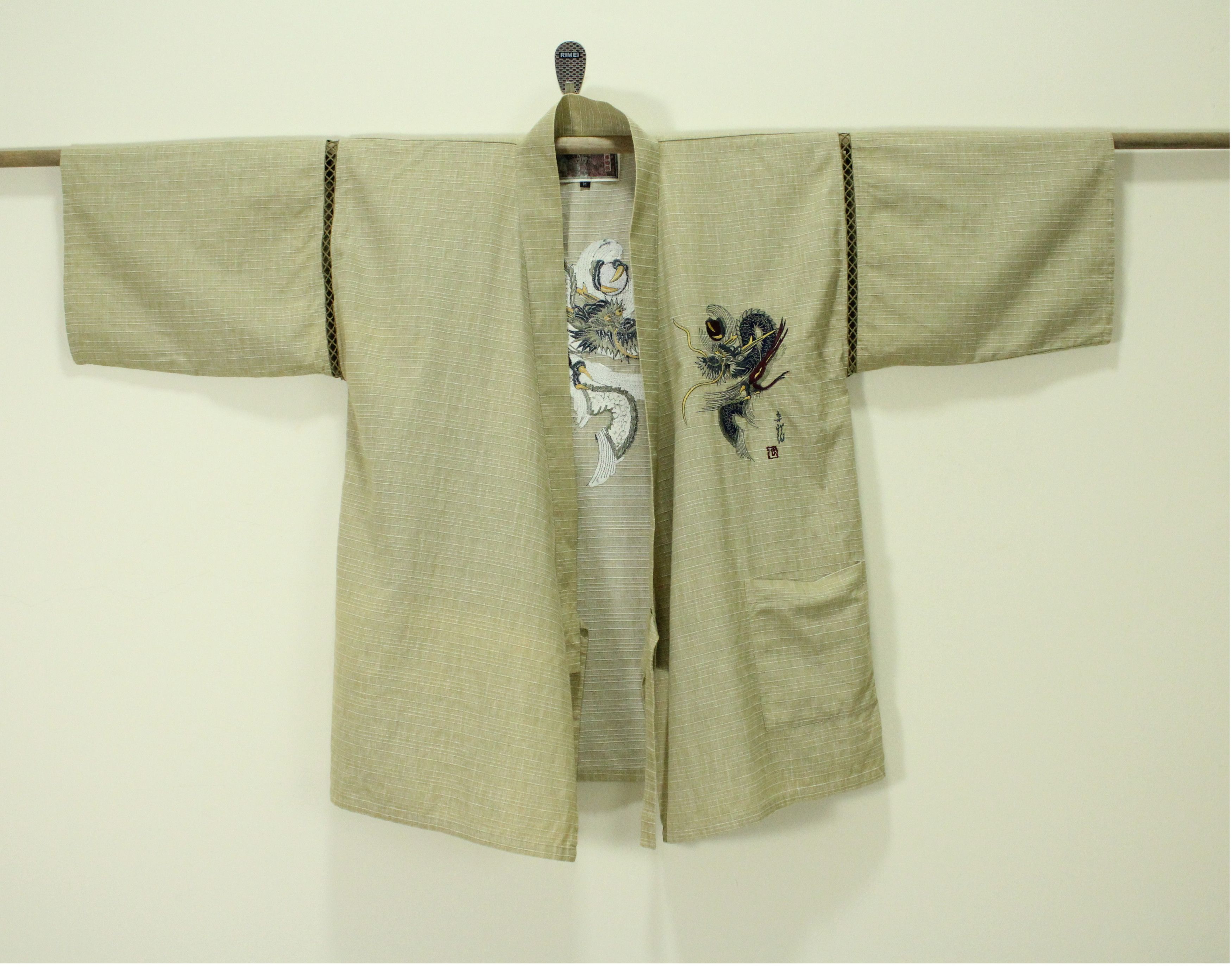 Japanese Brand KIMONO JACKET Dragon Embroidery Sanjuro Souvenir Jacket Size US M / EU 48-50 / 2 - 4 Thumbnail