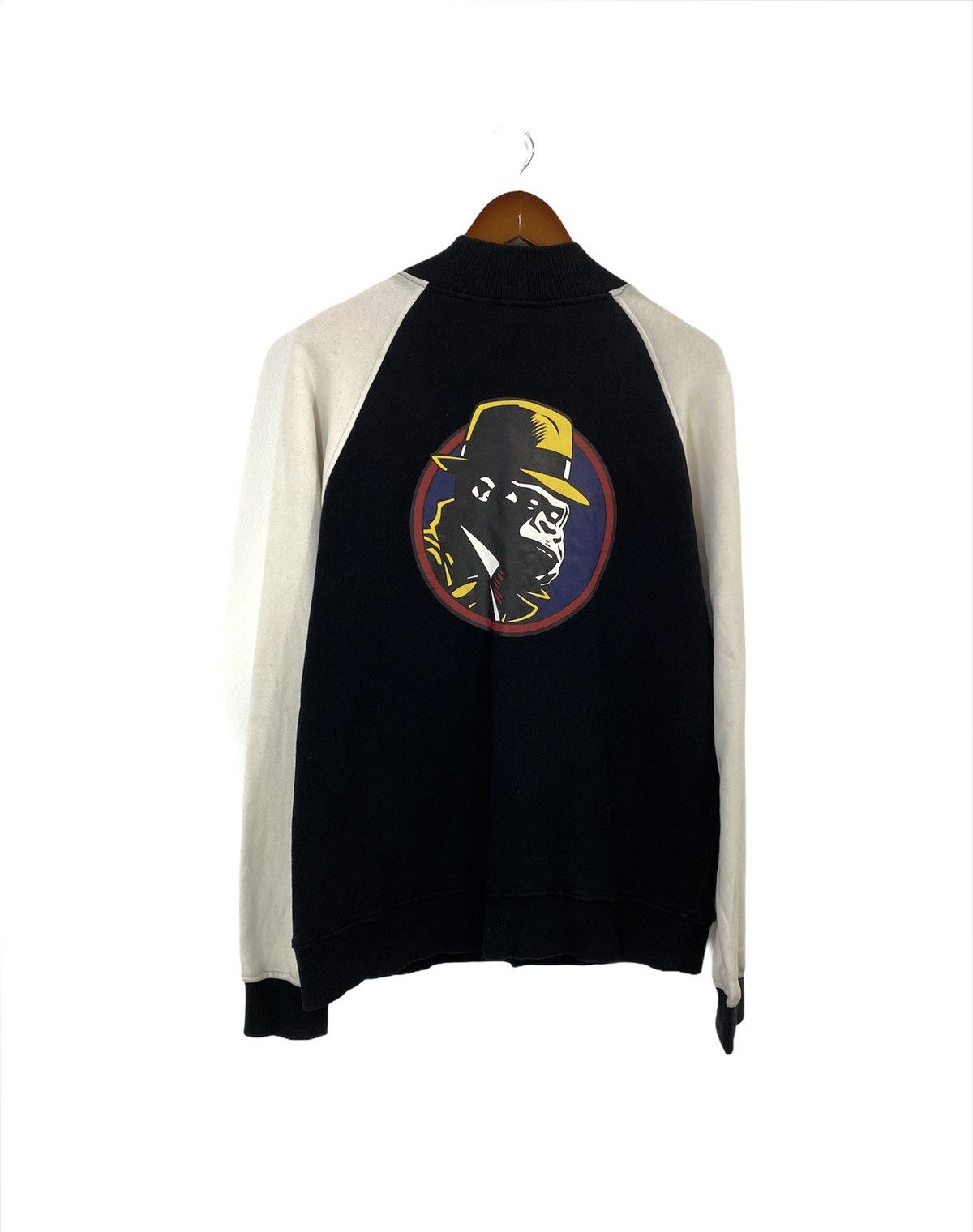 Japanese Brand XLarge Varsity Jacket Big Logo Ape Design Size US L / EU 52-54 / 3 - 2 Thumbnail