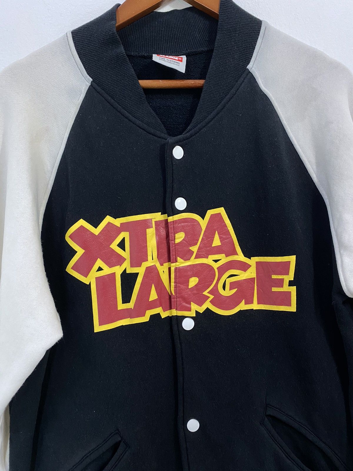 Japanese Brand XLarge Varsity Jacket Big Logo Ape Design Size US L / EU 52-54 / 3 - 3 Thumbnail