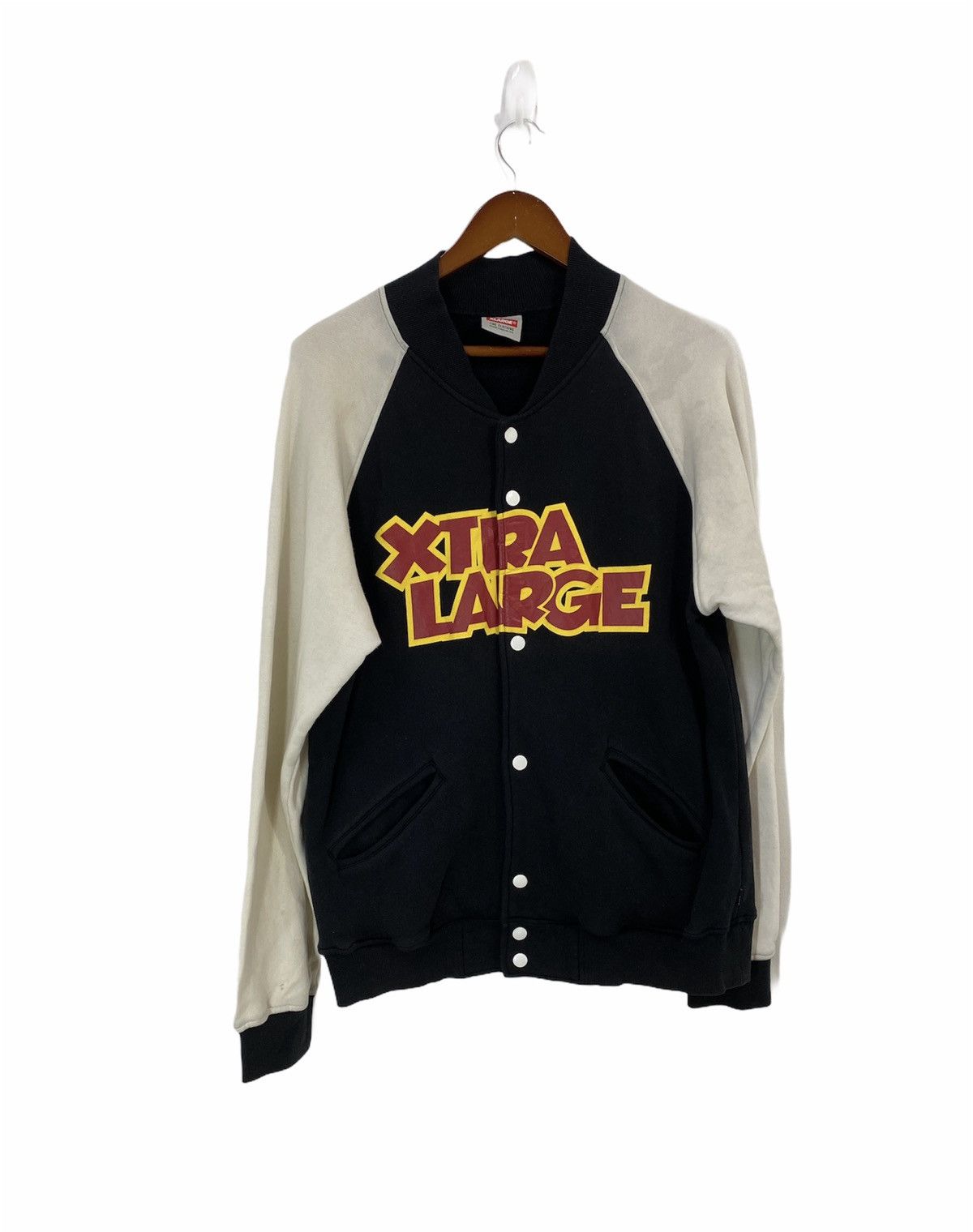Japanese Brand XLarge Varsity Jacket Big Logo Ape Design Size US L / EU 52-54 / 3 - 1 Thumbnail