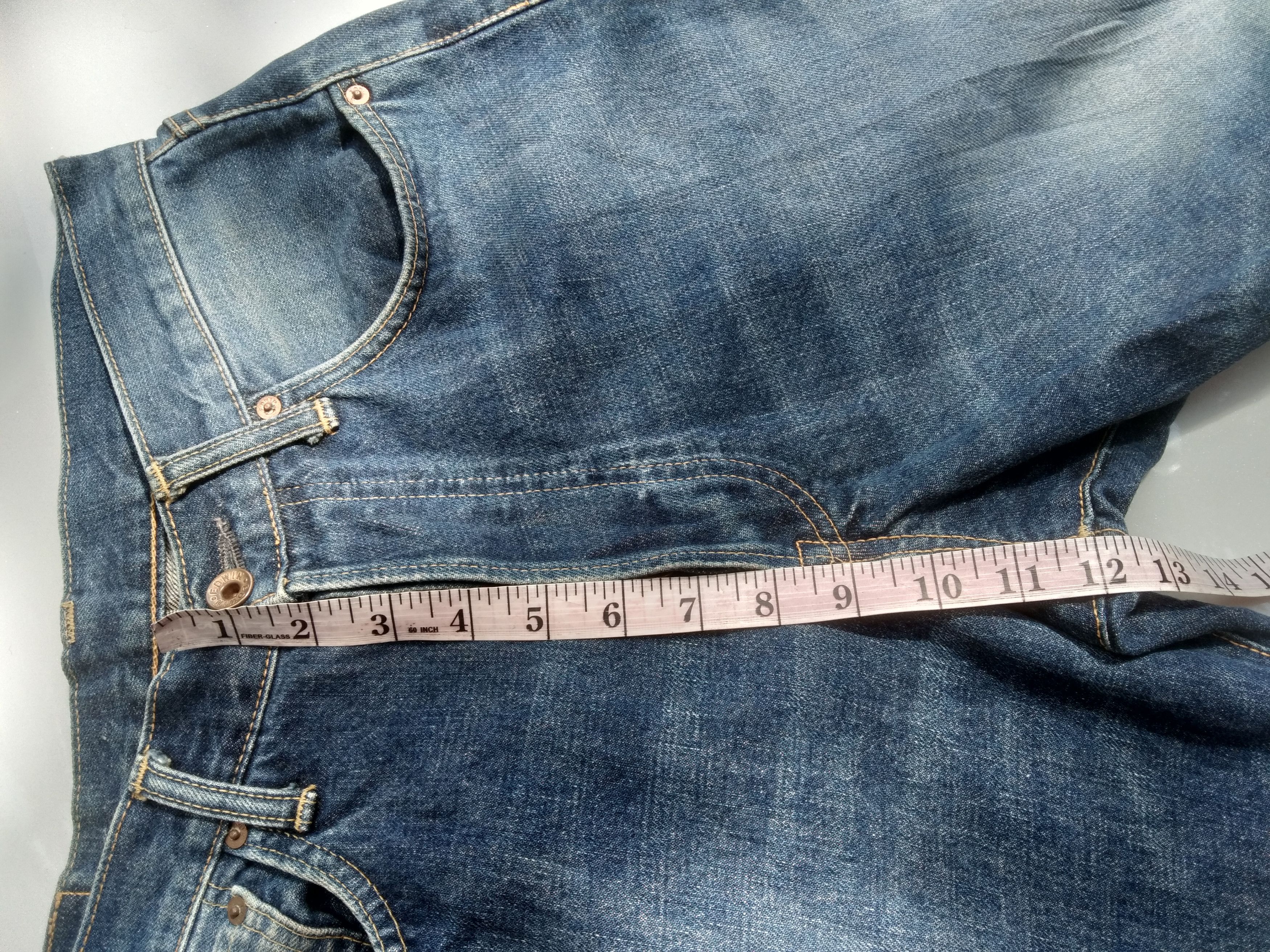 VINTAGE EDWIN 505 SELVEDGE JEANS JAPAN DISTRESSED