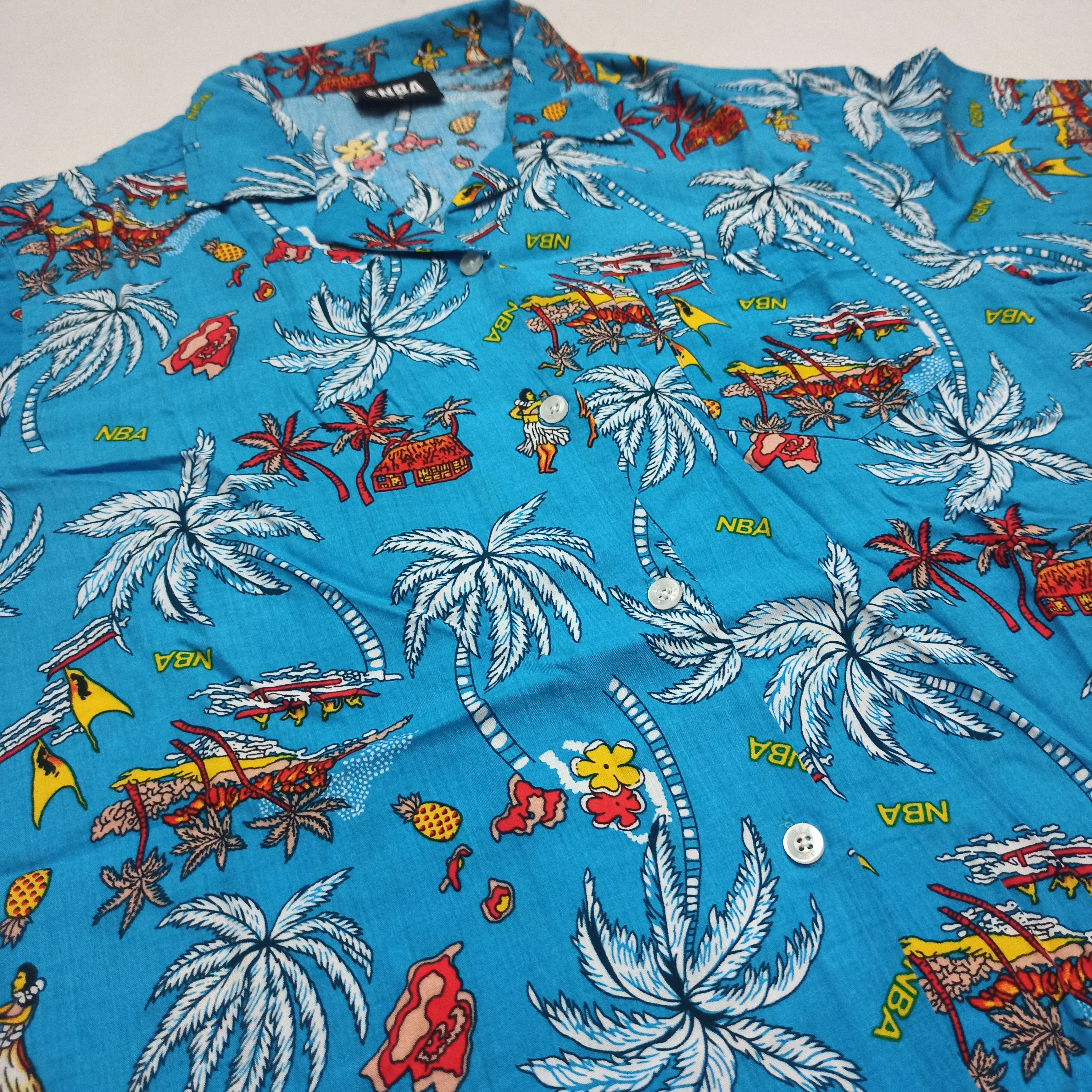 NBA Chicago Bulls NBA Basketball Rayon Hawaiian Aloha Shirt Size US S / EU 44-46 / 1 - 5 Thumbnail