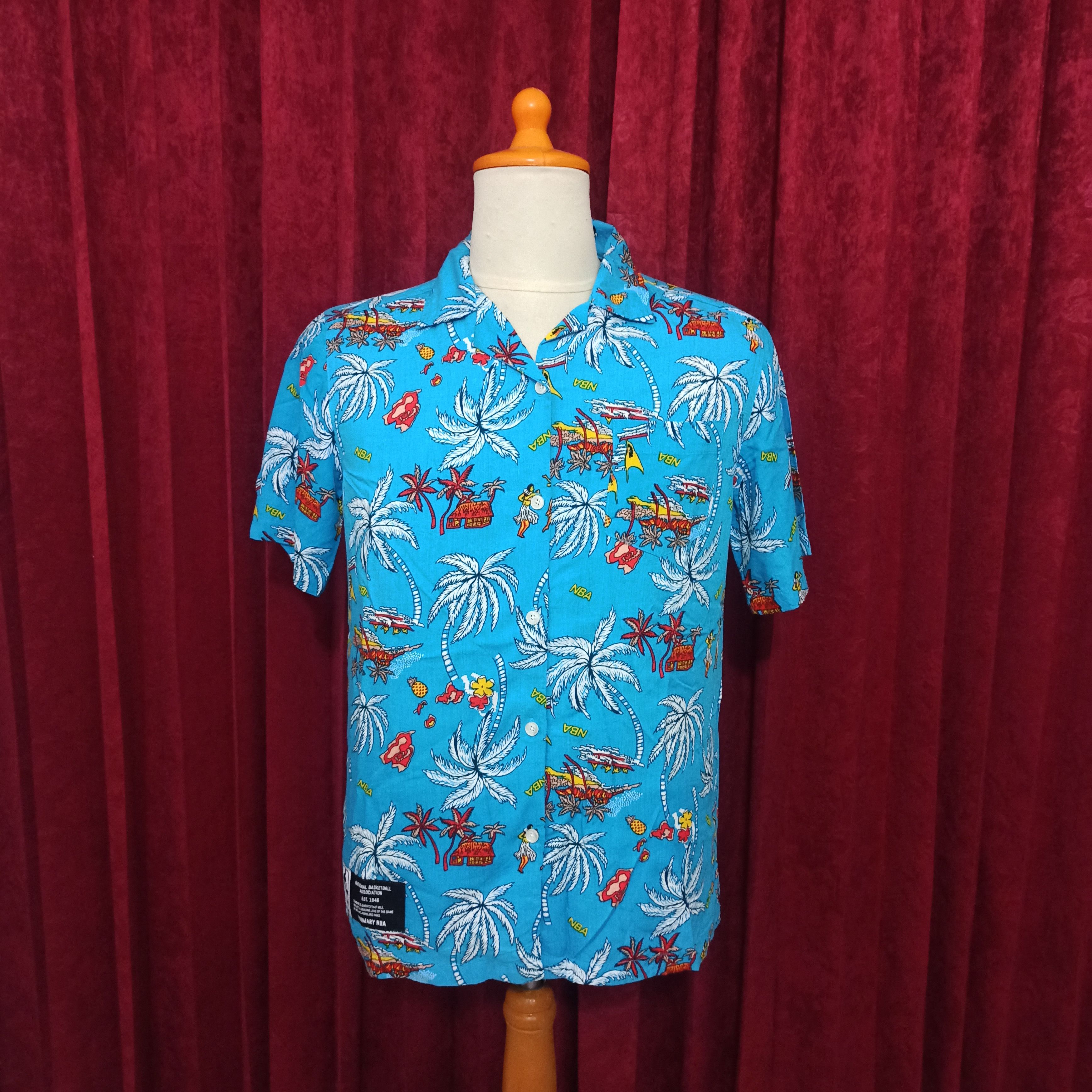 NBA Chicago Bulls NBA Basketball Rayon Hawaiian Aloha Shirt Size US S / EU 44-46 / 1 - 3 Thumbnail