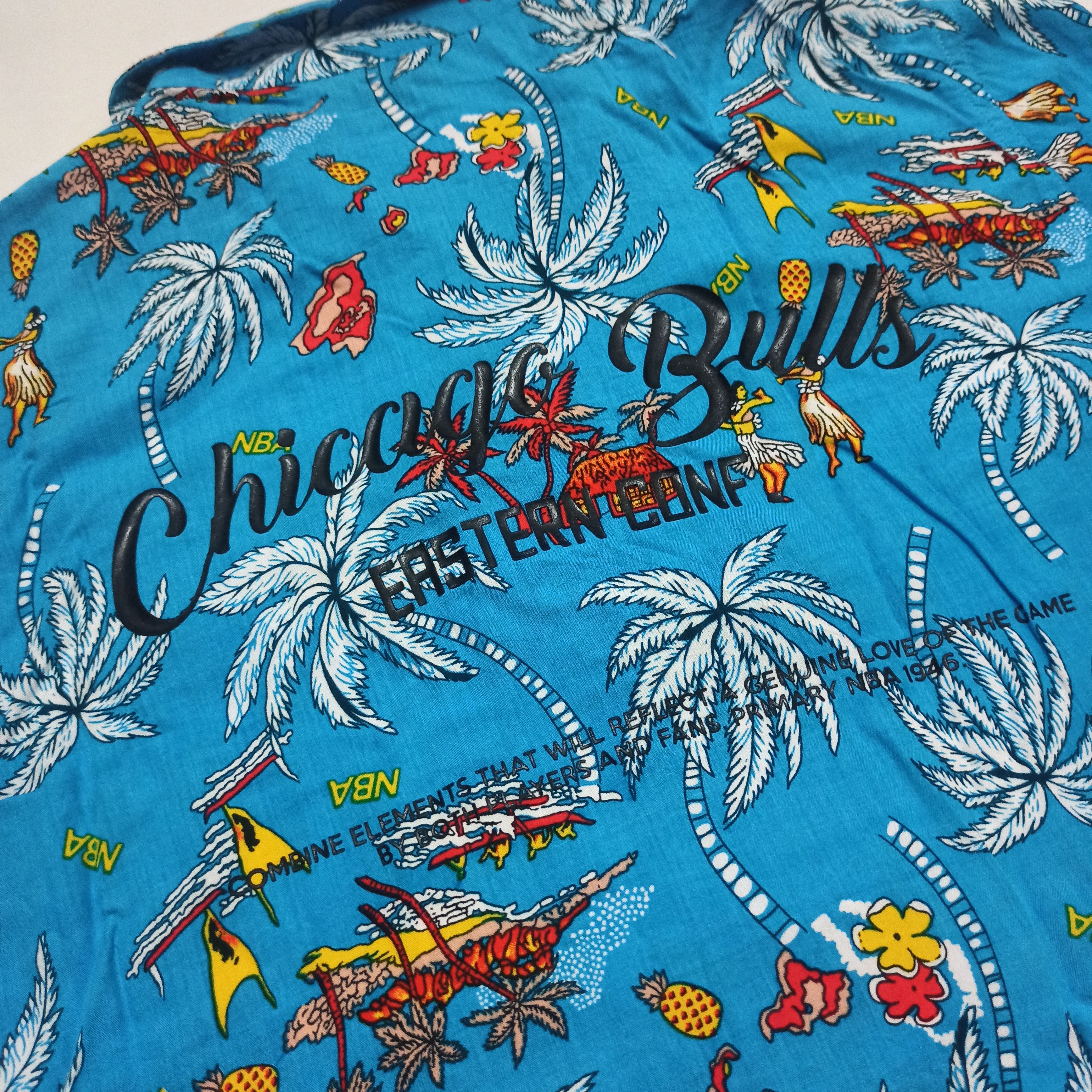 NBA Chicago Bulls NBA Basketball Rayon Hawaiian Aloha Shirt Size US S / EU 44-46 / 1 - 6 Thumbnail