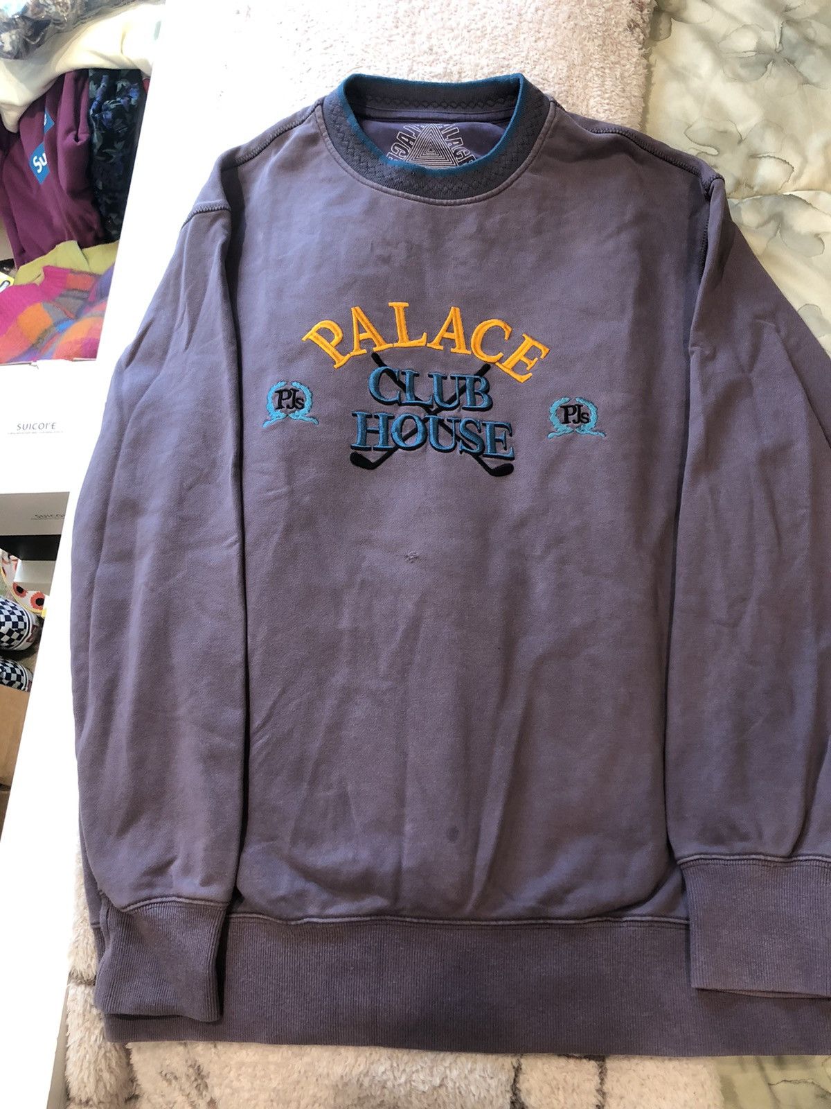 Palace Palace Clubhouse Crew - Wine Size US XL / EU 56 / 4 - 3 Thumbnail