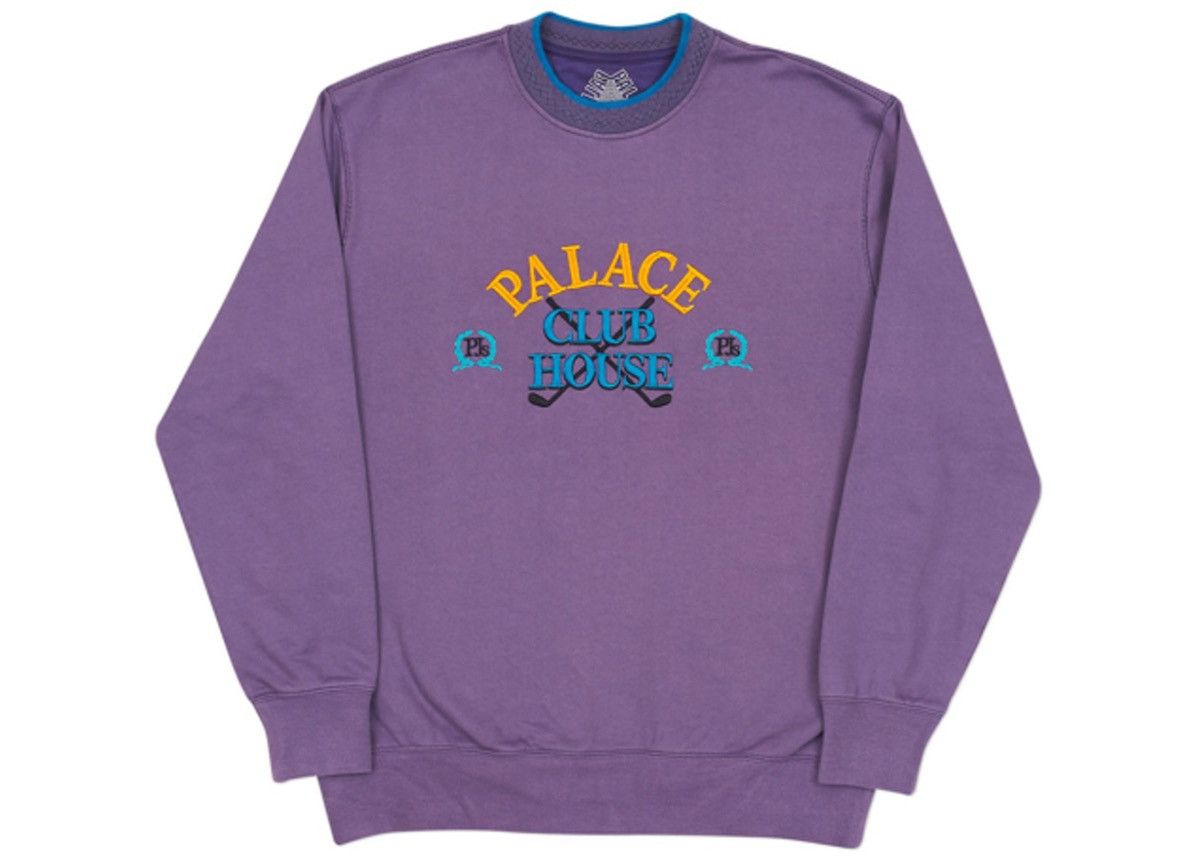 image of Palace Clubhouse Crew - Wine, Men's (Size XL)