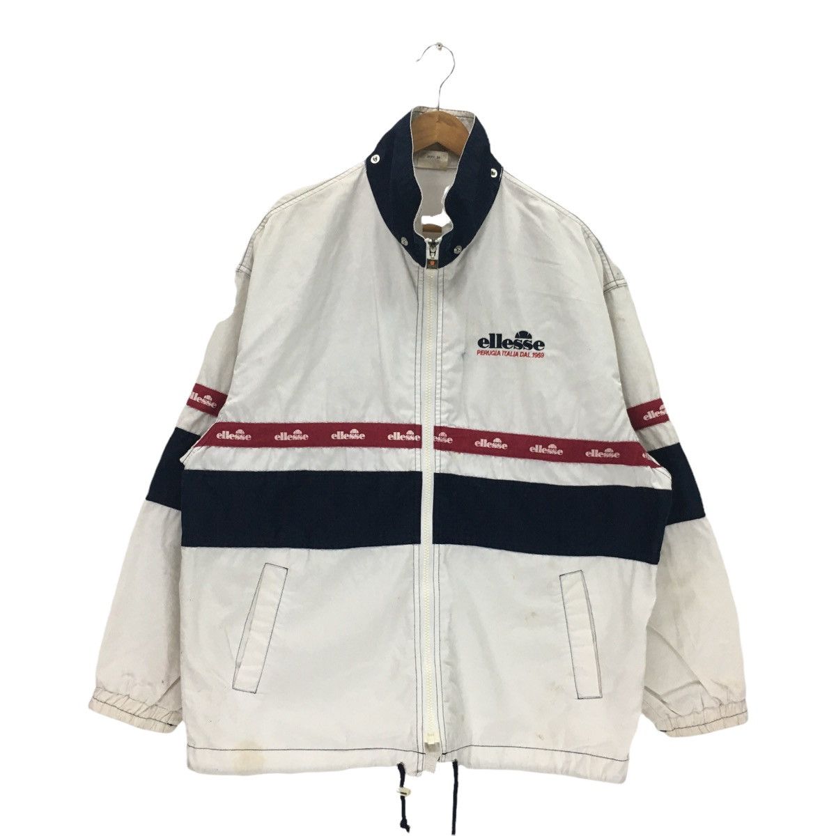 Ellesse × Japanese Brand × Vintage Vintage Ellesse Big Logo Zipper Up Jacket Size US M / EU 48-50 / 2 - 2 Thumbnail