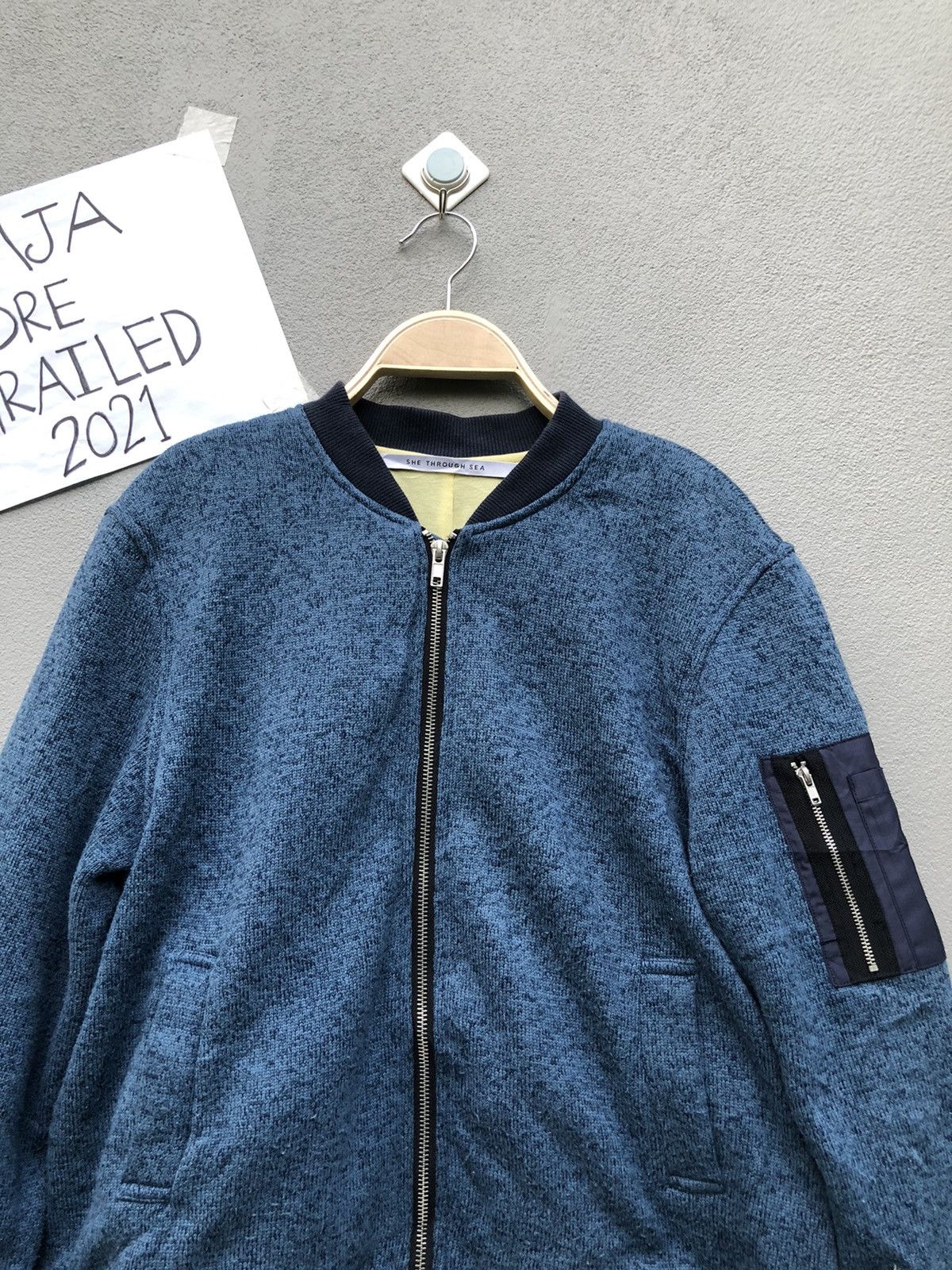 Japanese Brand Vintage She Through Sea Zipper Ups Jacket Size US M / EU 48-50 / 2 - 4 Thumbnail