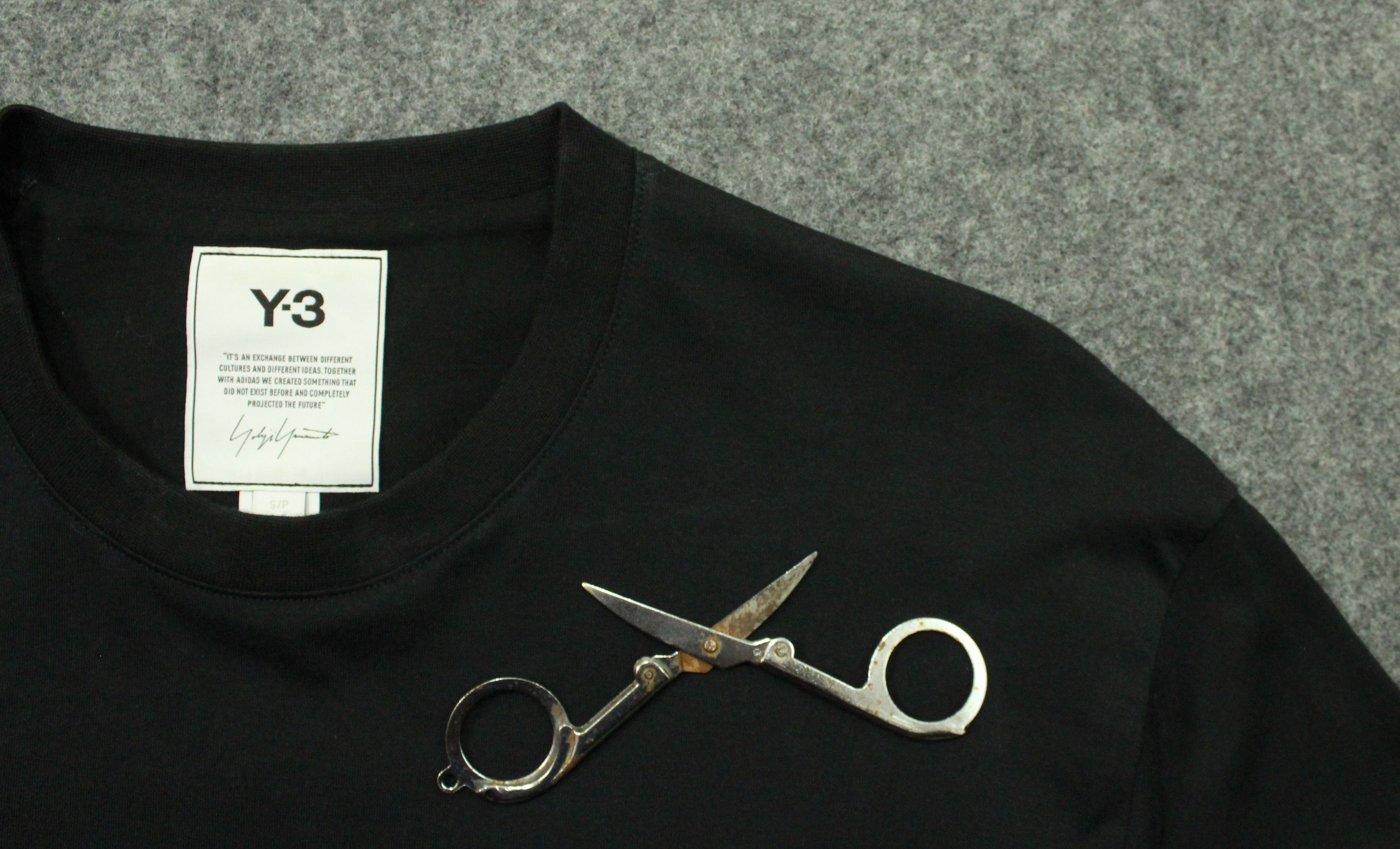 Y-3 × Yohji Yamamoto Y-3 T Shirt Black Motif Size US S / EU 44-46 / 1 - 11 Thumbnail