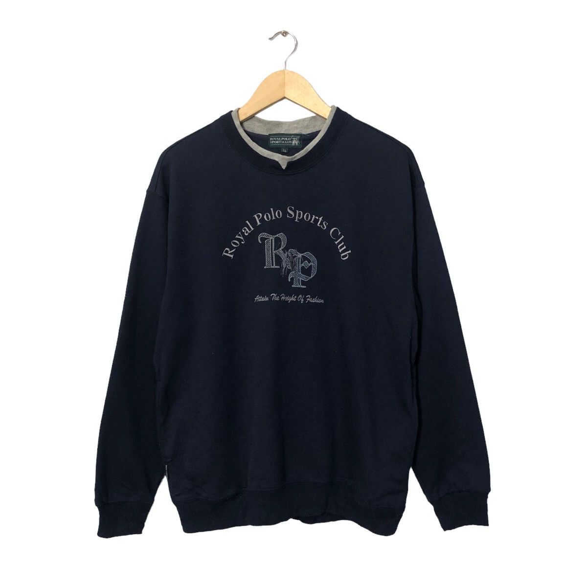 Beverly Hills Polo Club Vintage Royal Polo Sport Club Embroidery Big Logo Sweatshirt Size US M / EU 48-50 / 2 - 1 Thumbnail