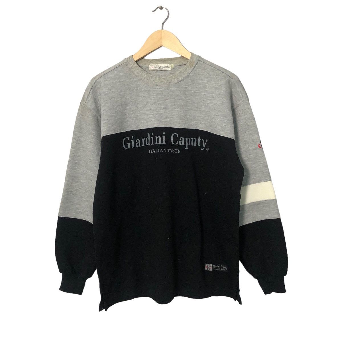 Japanese Brand Vintage Giardini Caputy Big Logo Long Sleeve T Shirt Sweater Size US L / EU 52-54 / 3 - 1 Thumbnail