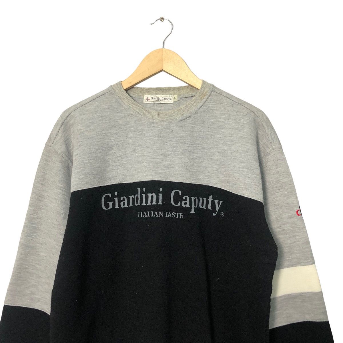 Japanese Brand Vintage Giardini Caputy Big Logo Long Sleeve T Shirt Sweater Size US L / EU 52-54 / 3 - 4 Thumbnail