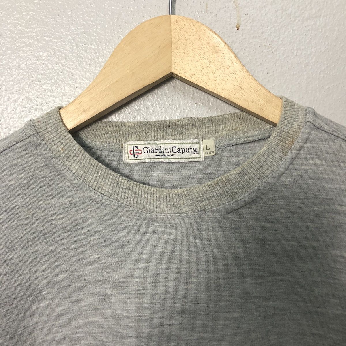 Japanese Brand Vintage Giardini Caputy Big Logo Long Sleeve T Shirt Sweater Size US L / EU 52-54 / 3 - 9 Thumbnail