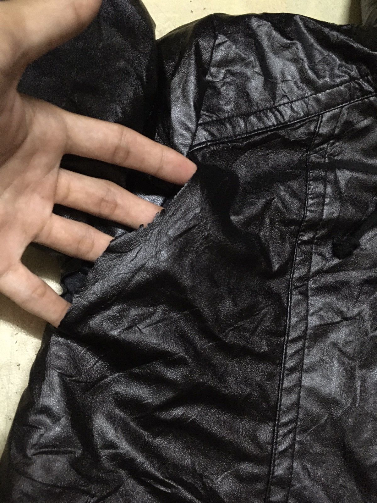 Japanese Brand Glad News Punk Style Leather Jacket Size US XS / EU 42 / 0 - 11 Thumbnail