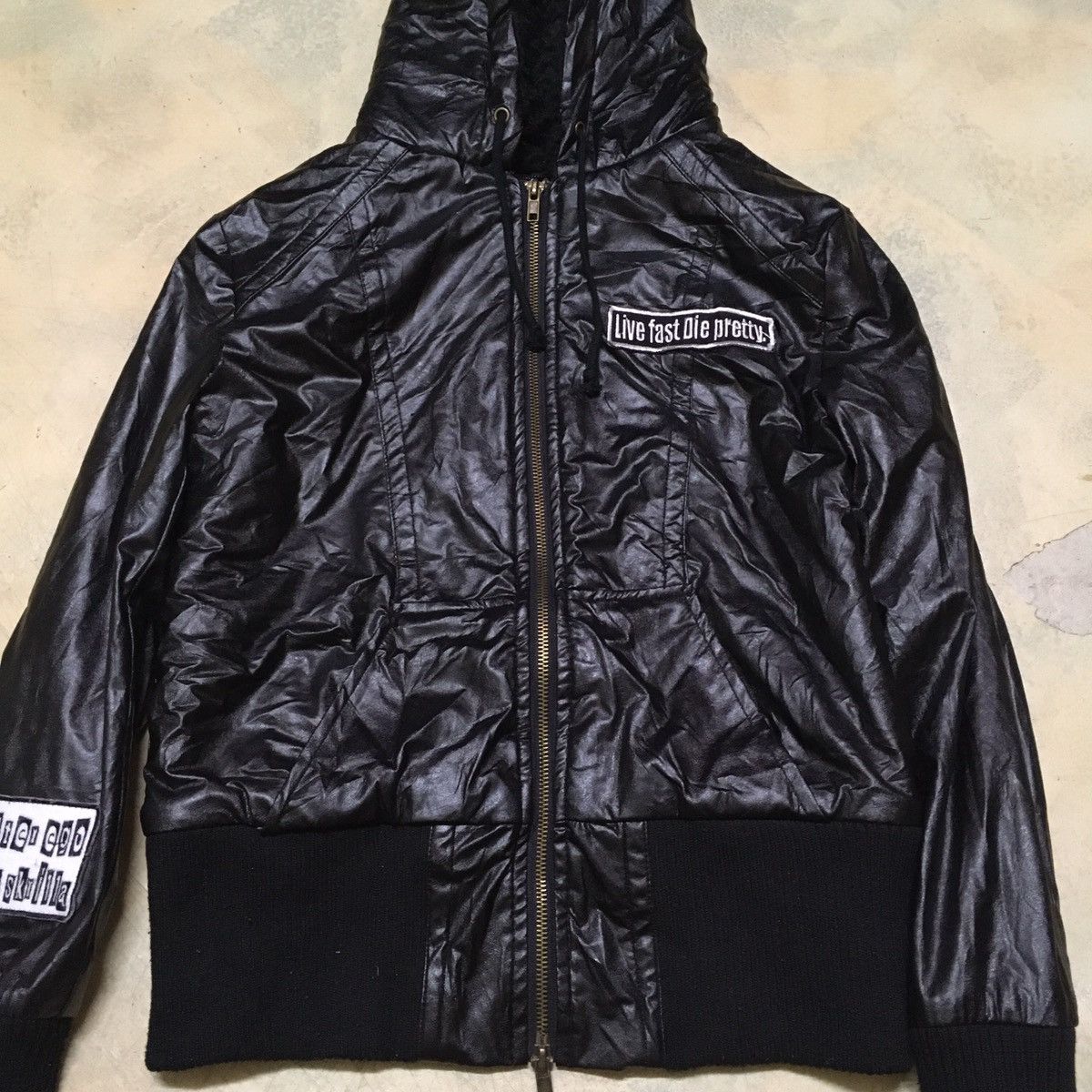 Japanese Brand Glad News Punk Style Leather Jacket Size US XS / EU 42 / 0 - 3 Thumbnail