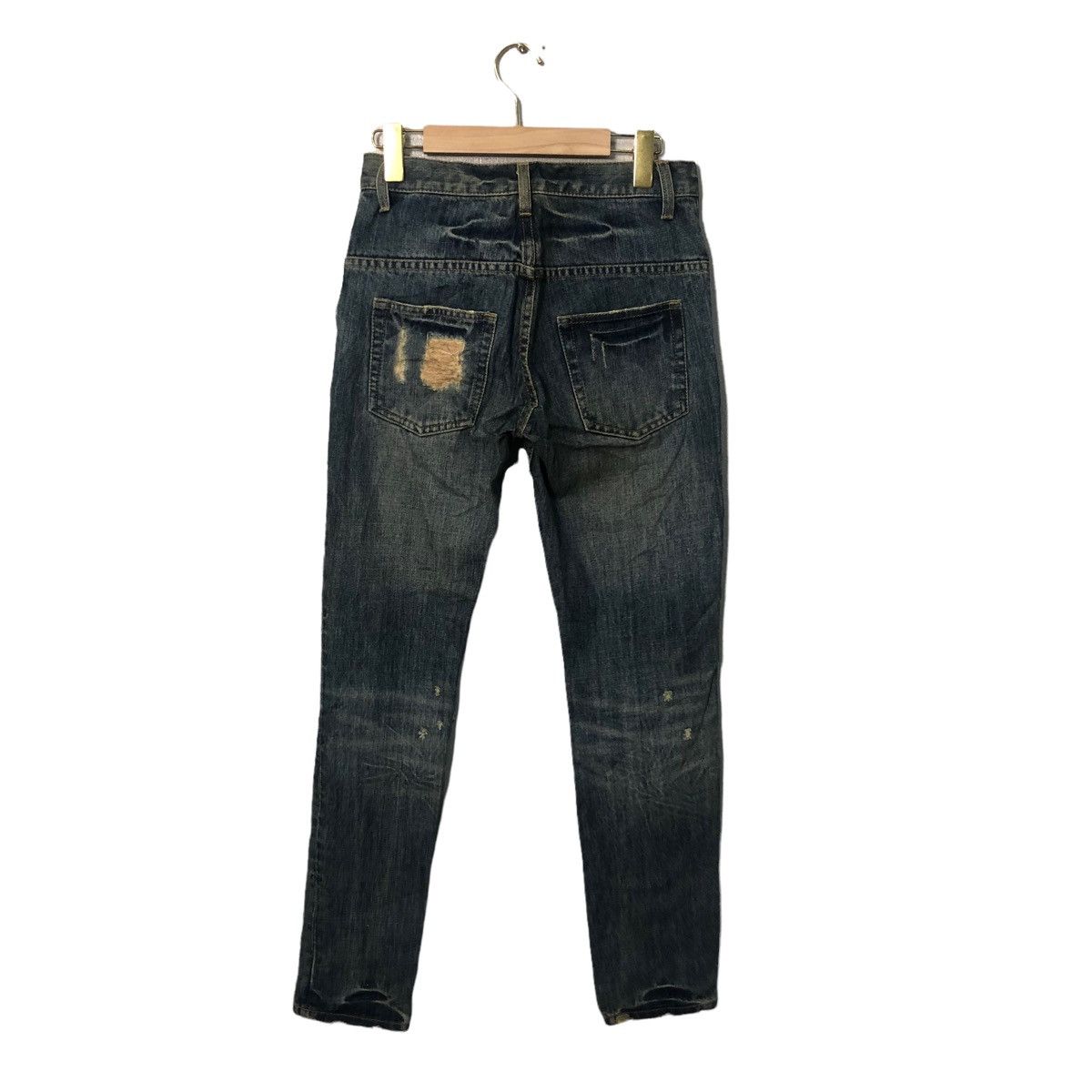 Japanese Brand Vintage Eap Denim Distressed Denim Pants W29 Size 29" - 4 Thumbnail