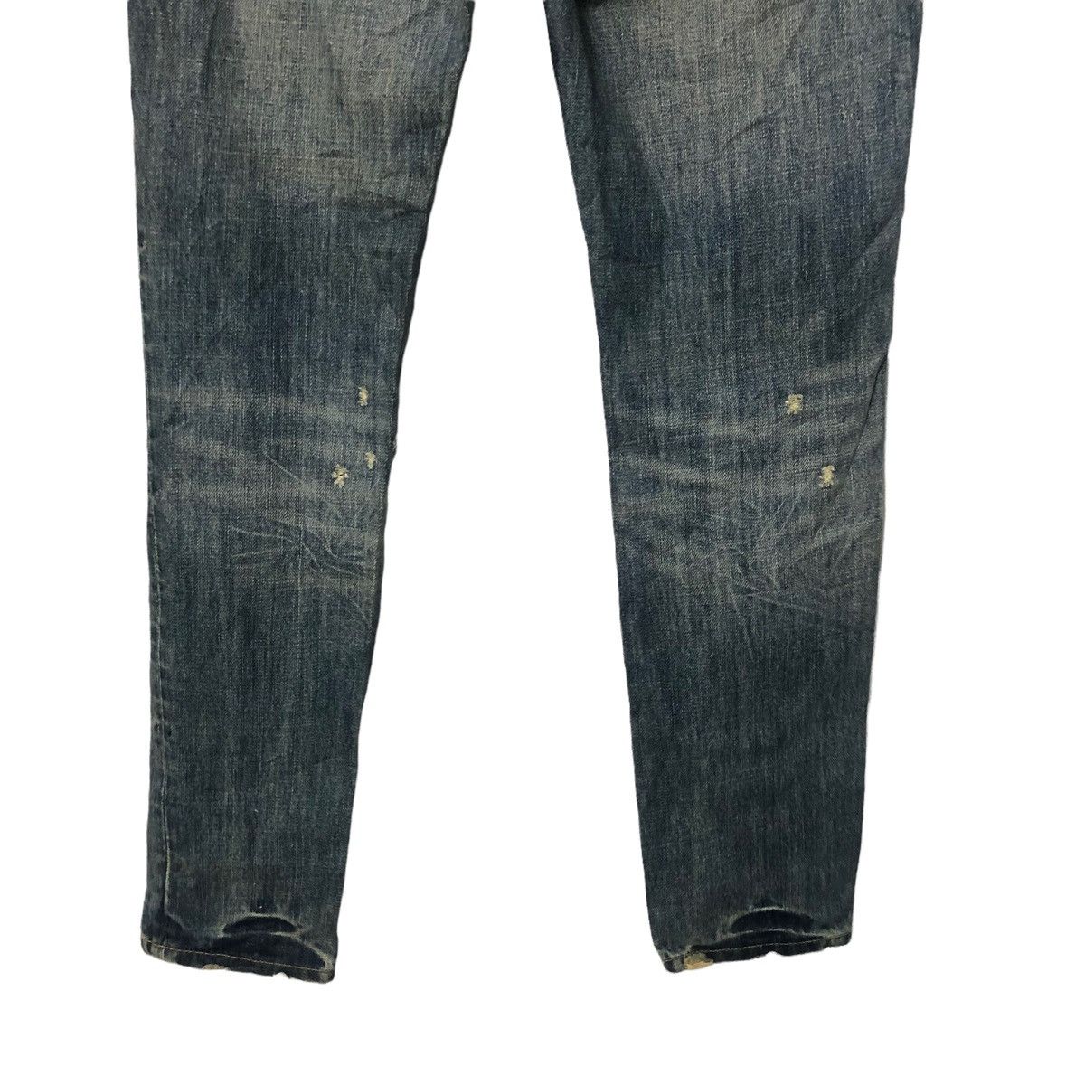 Japanese Brand Vintage Eap Denim Distressed Denim Pants W29 Size 29" - 6 Thumbnail