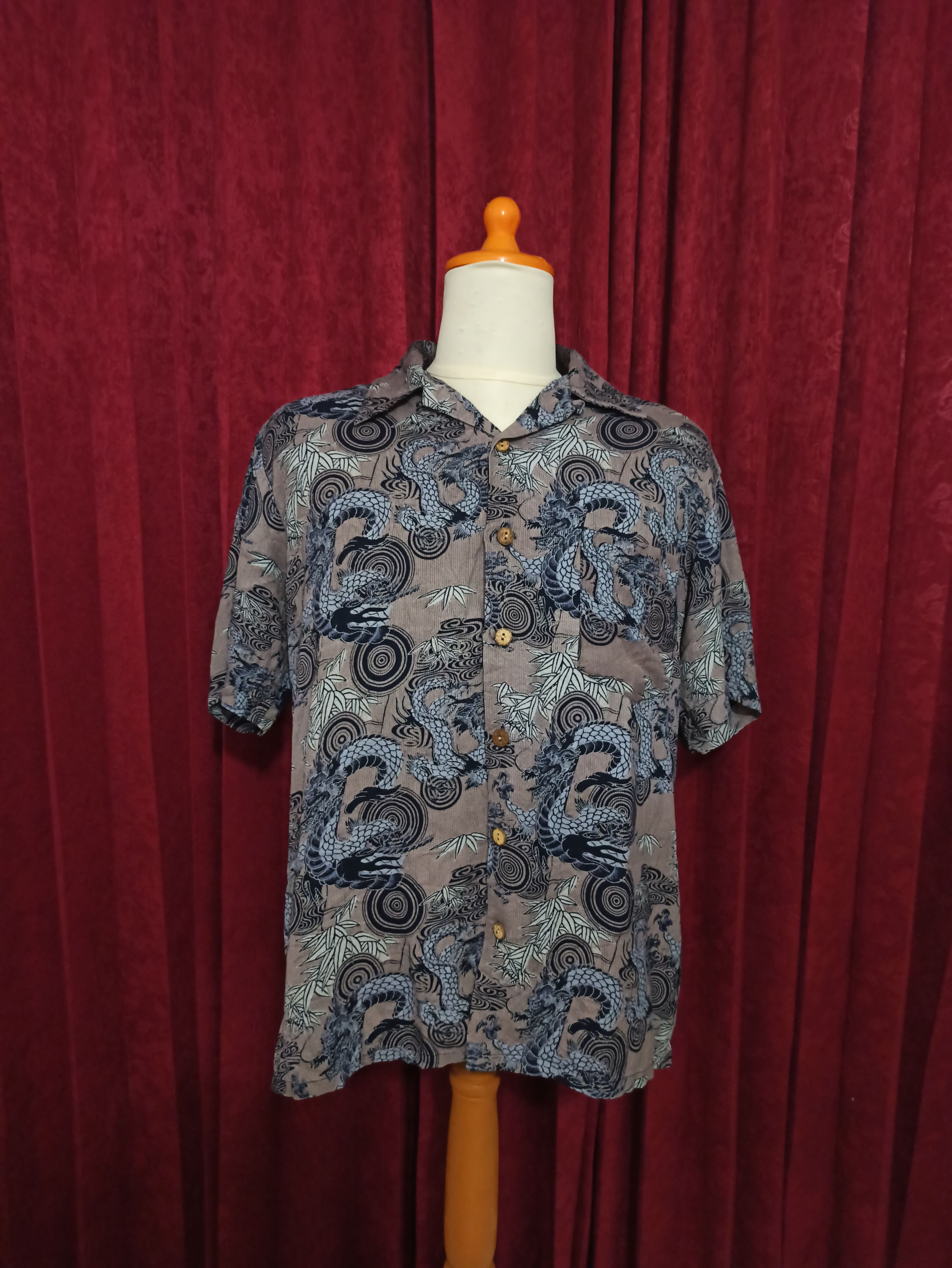 Kennington Ltd. Vintage Kennington Red Dragon Sukajan Print Hawaiian Shirt Size US L / EU 52-54 / 3 - 5 Thumbnail