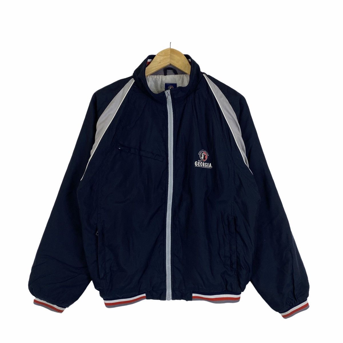 VINTAGE GEORGIA COFFEE BIG LOGO WINDBREAKER JACKET