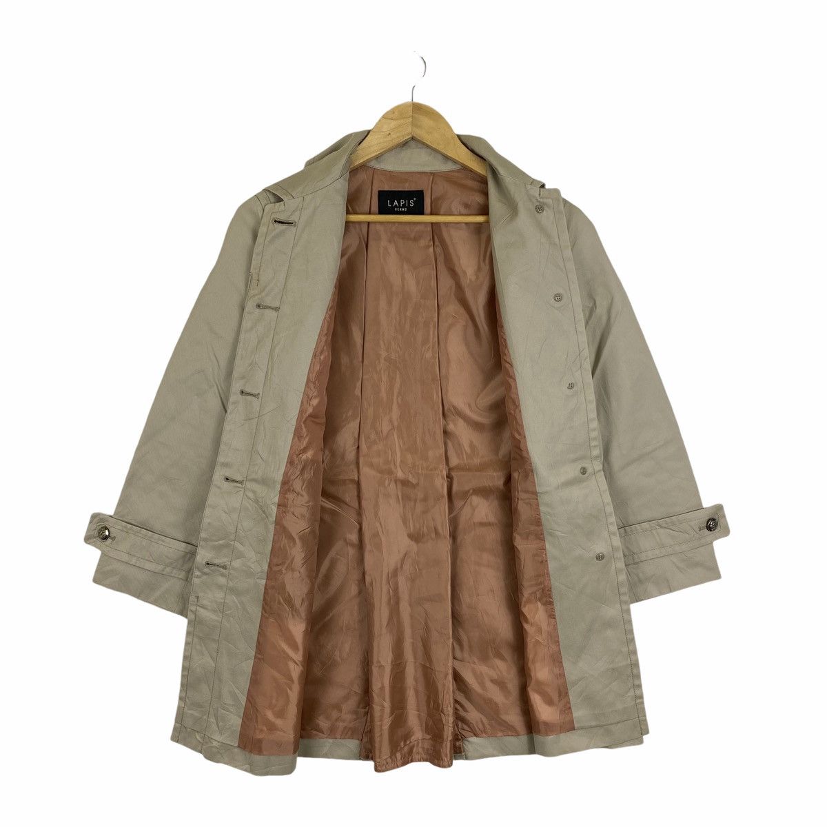 Beams Plus × Japanese Brand × Vintage Vintage LAPIS BEAMS Japanese Brand Trench Coat Jacket Size S / US 4 / IT 40 - 3 Thumbnail