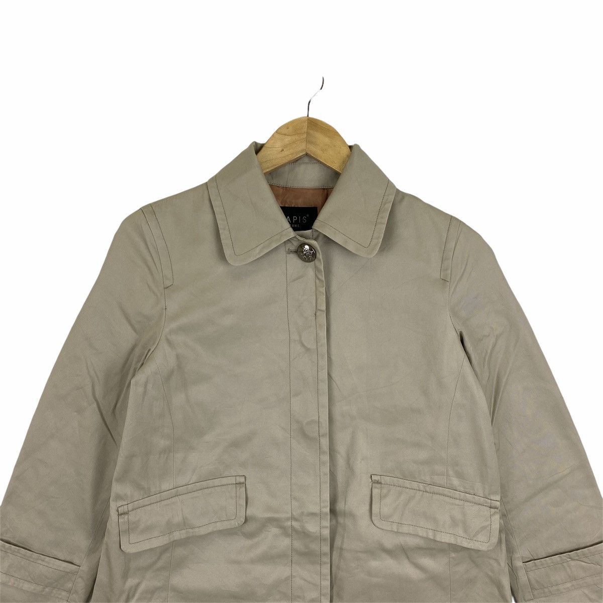 Beams Plus × Japanese Brand × Vintage Vintage LAPIS BEAMS Japanese Brand Trench Coat Jacket Size S / US 4 / IT 40 - 5 Thumbnail