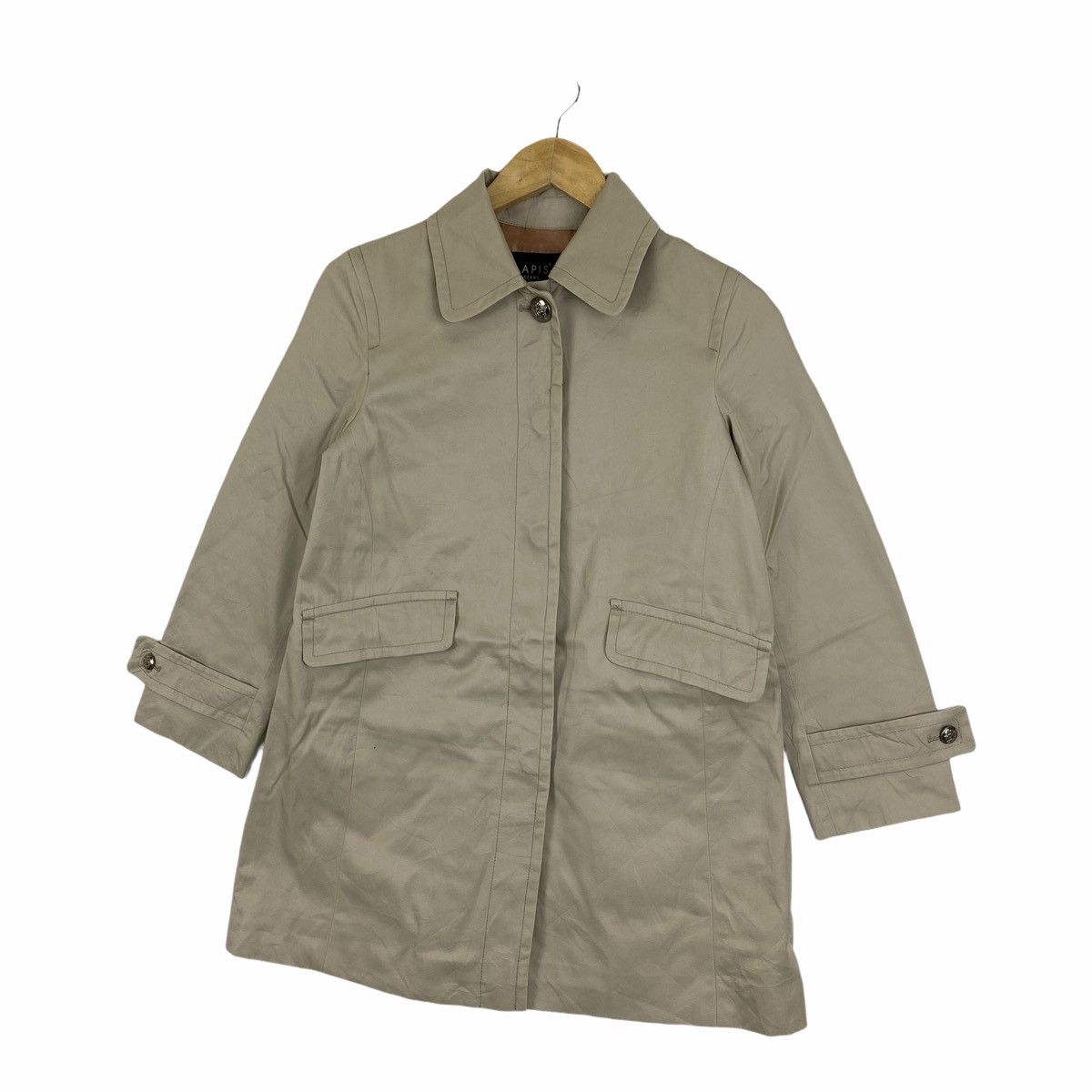 Beams Plus × Japanese Brand × Vintage Vintage LAPIS BEAMS Japanese Brand Trench Coat Jacket Size S / US 4 / IT 40 - 4 Thumbnail