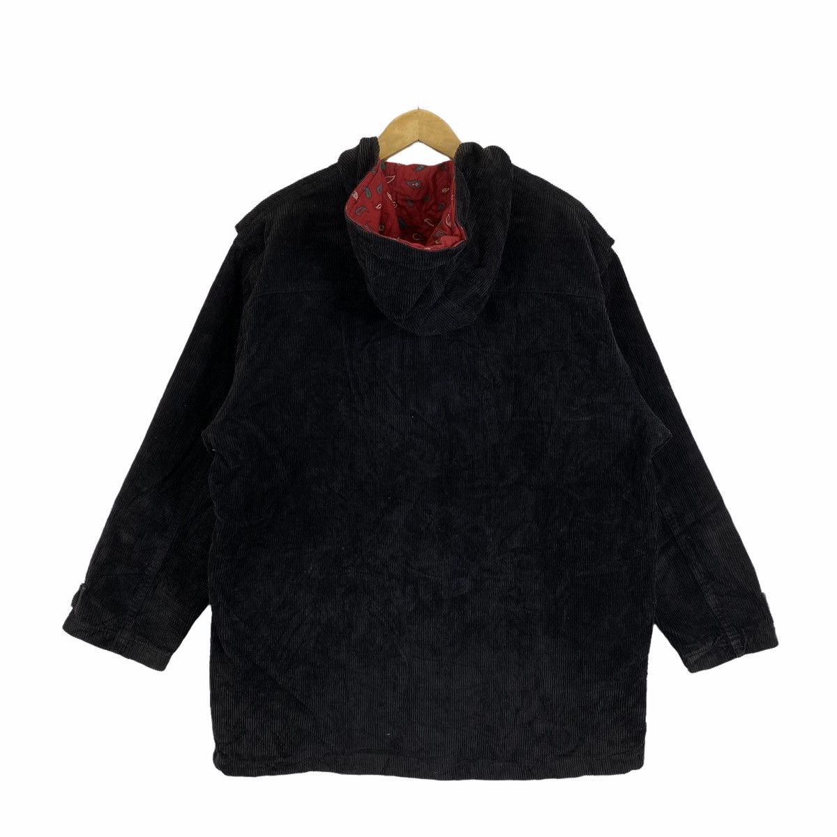 Vintage Vintage HOUSTON Coduroy Toggle Button Hoodie Long Jacket Size US M / EU 48-50 / 2 - 2 Thumbnail