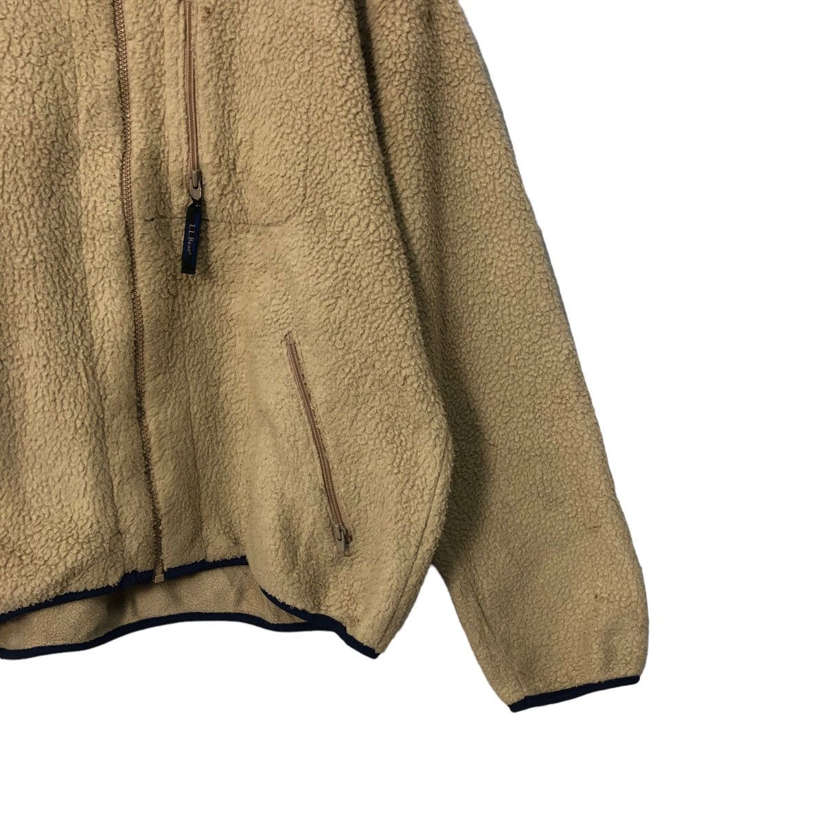 L.L. Bean Vintage 90s LL Bean Zipper Ups Fleece Jacket Made in USA Size US XXL / EU 58 / 5 - 2 Thumbnail