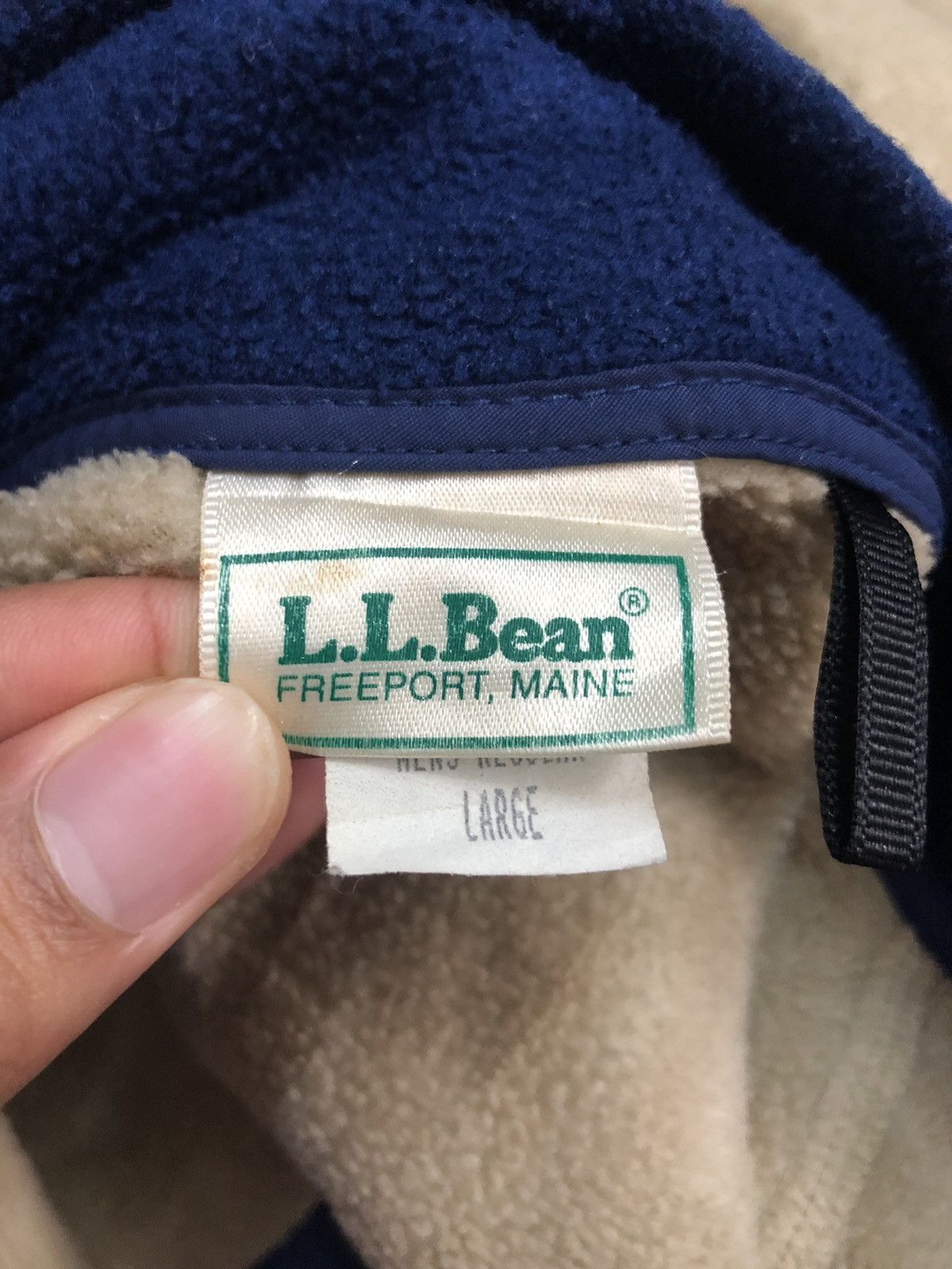 L.L. Bean Vintage 90s LL Bean Zipper Ups Fleece Jacket Made in USA Size US XXL / EU 58 / 5 - 11 Thumbnail