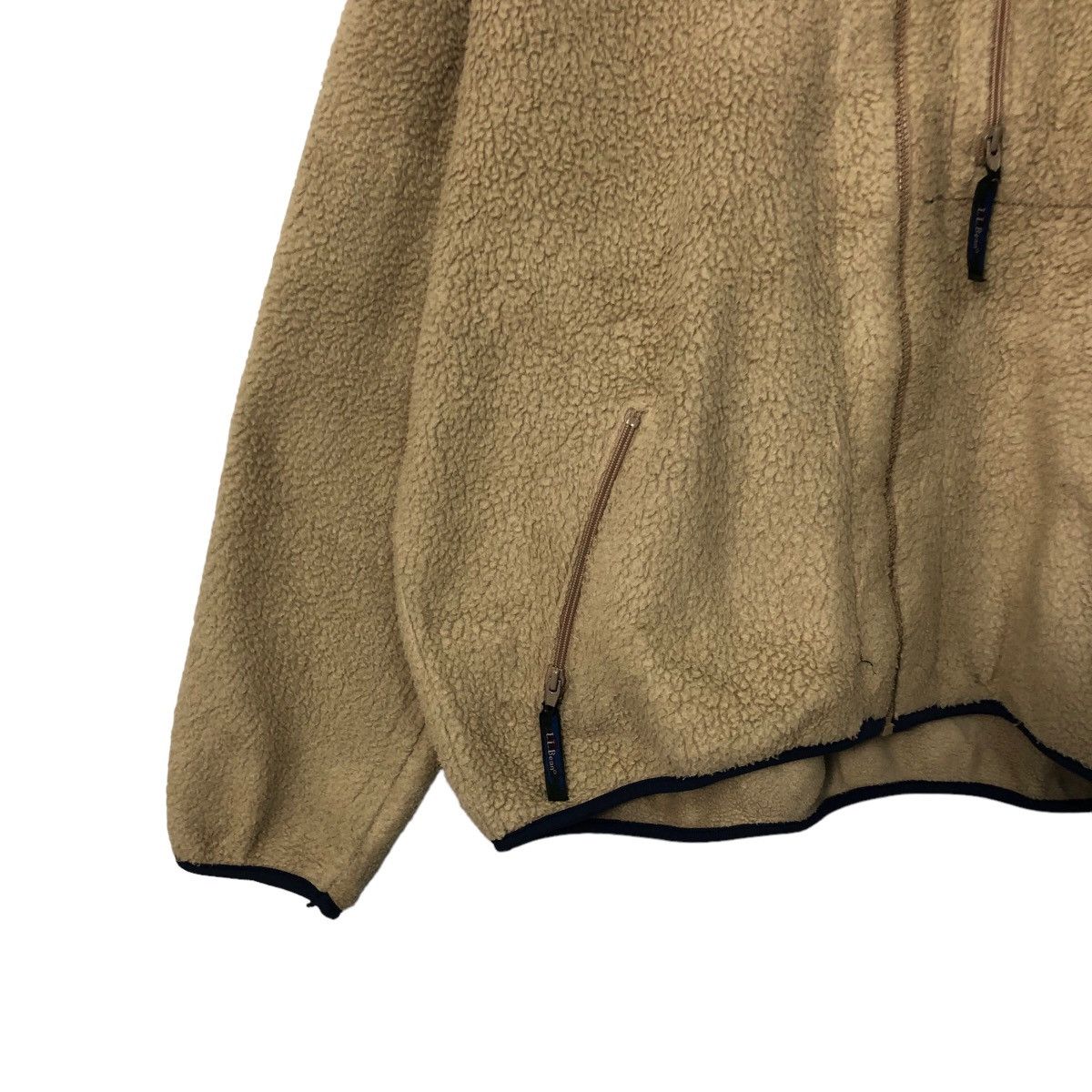 L.L. Bean Vintage 90s LL Bean Zipper Ups Fleece Jacket Made in USA Size US XXL / EU 58 / 5 - 3 Thumbnail