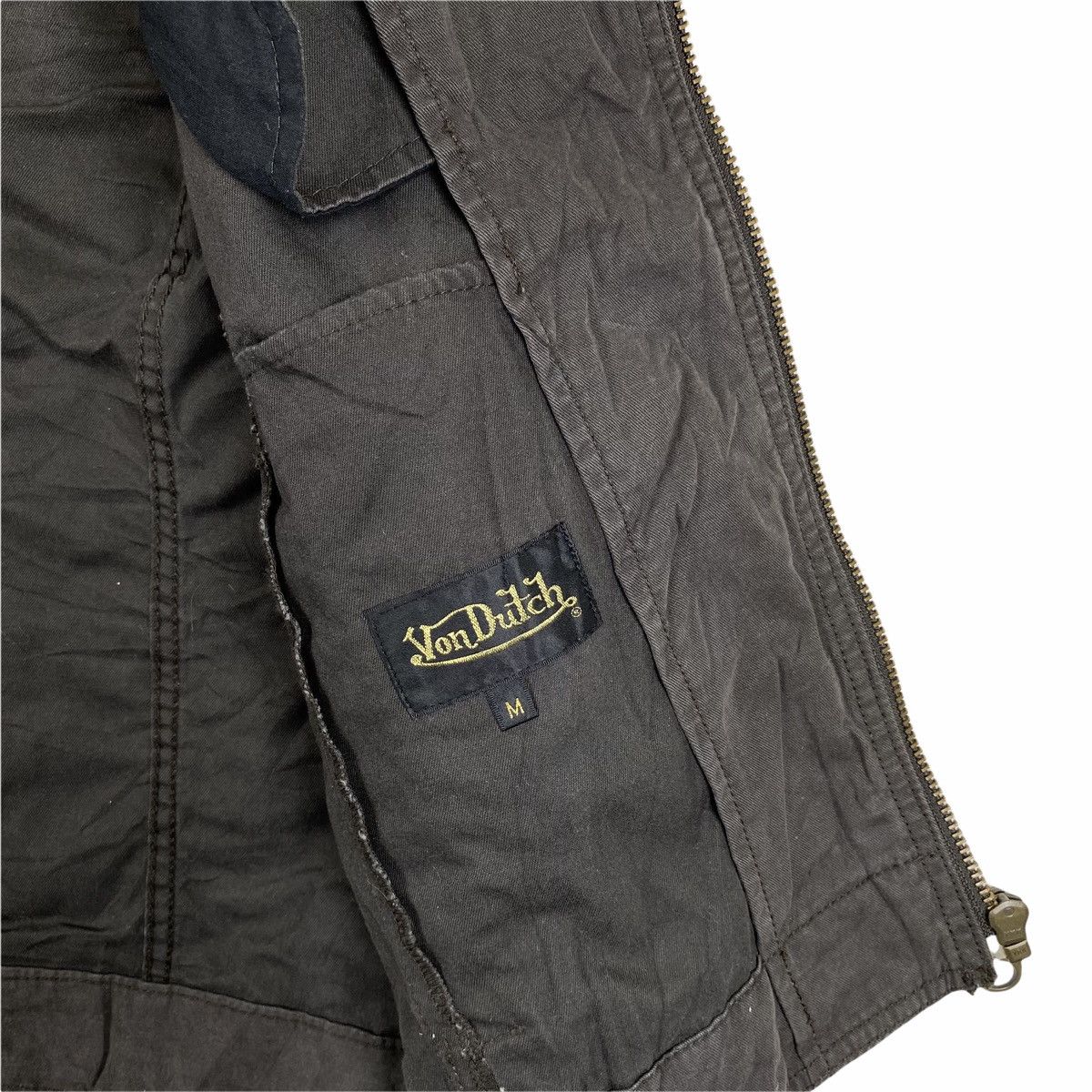 Vintage × Von Dutch Vintage VON DUTCH Los Angeles Motorcycle Zipper Jacket Size M / US 6-8 / IT 42-44 - 6 Thumbnail