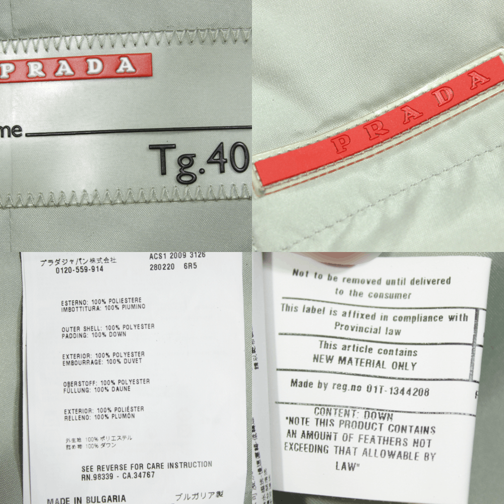 Prada Sport 2009 Red Tab Down Puffer Jacket Size S / US 4 / IT 40 - 7 Thumbnail