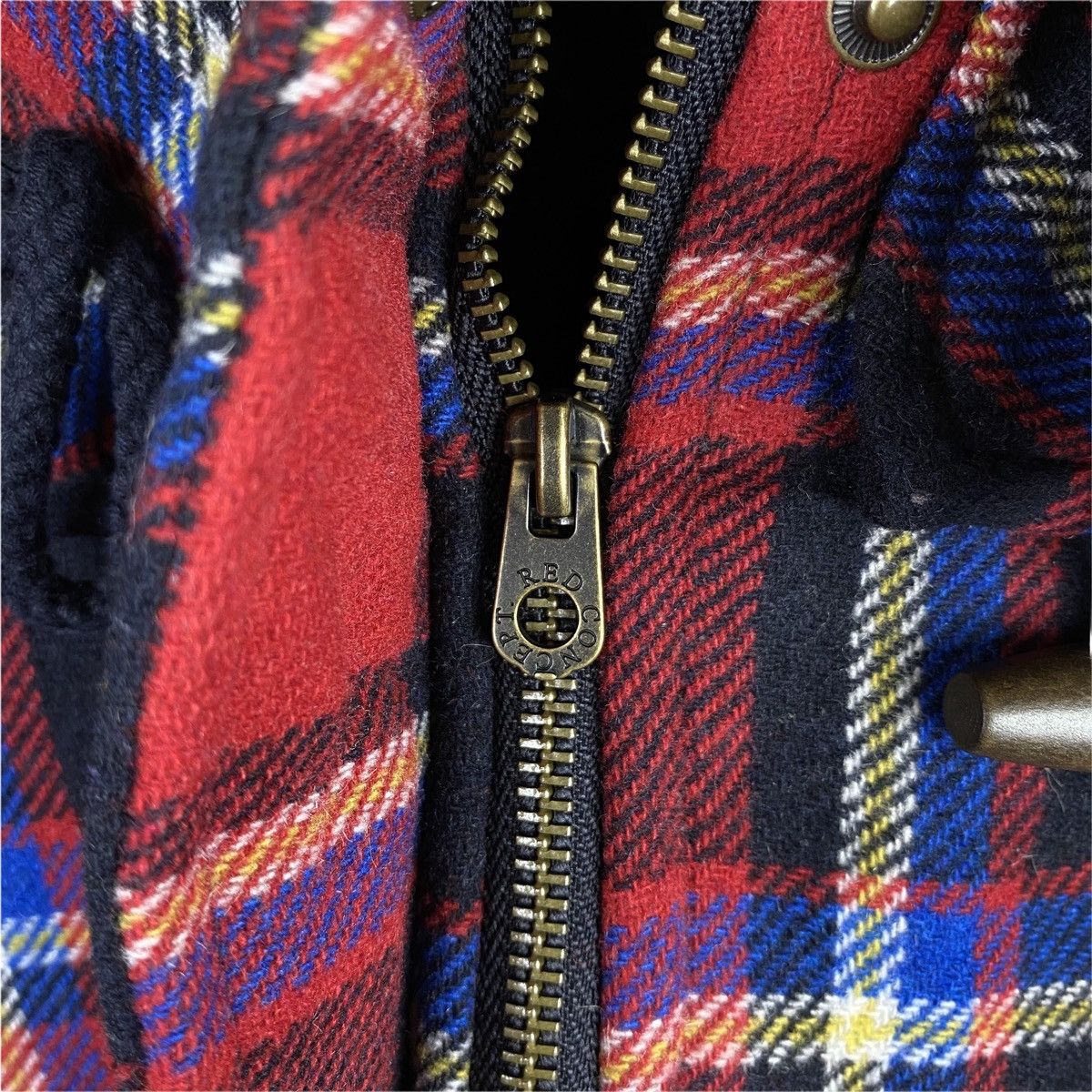 H&M H&M Red Concept Toggle Button Wool Hoodie Duffle Coat Jacket Size S / US 4 / IT 40 - 9 Thumbnail