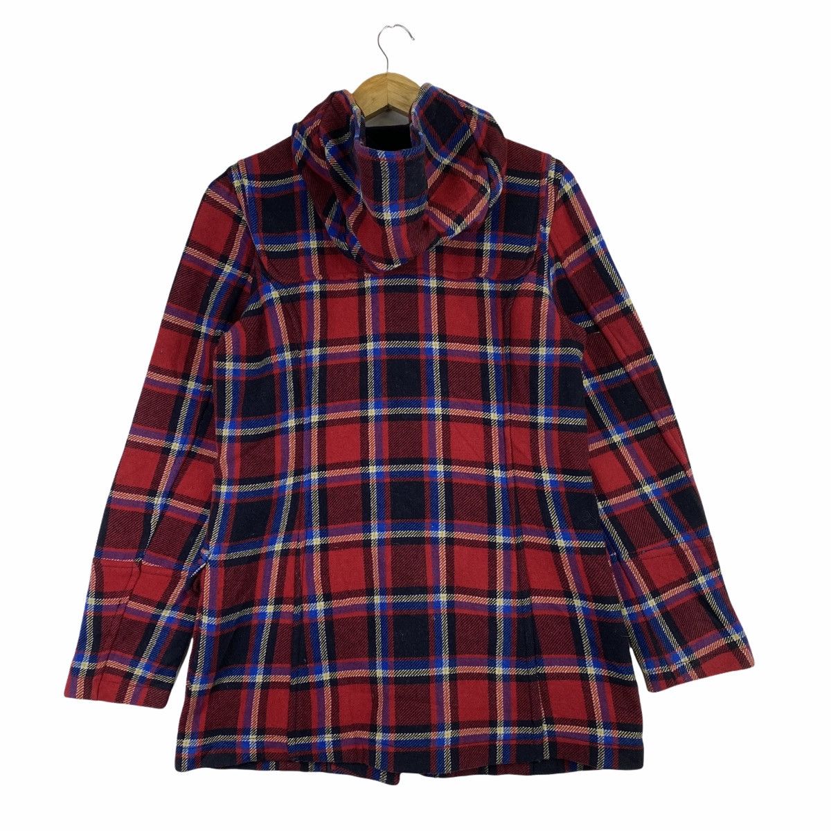 H&M H&M Red Concept Toggle Button Wool Hoodie Duffle Coat Jacket Size S / US 4 / IT 40 - 2 Thumbnail