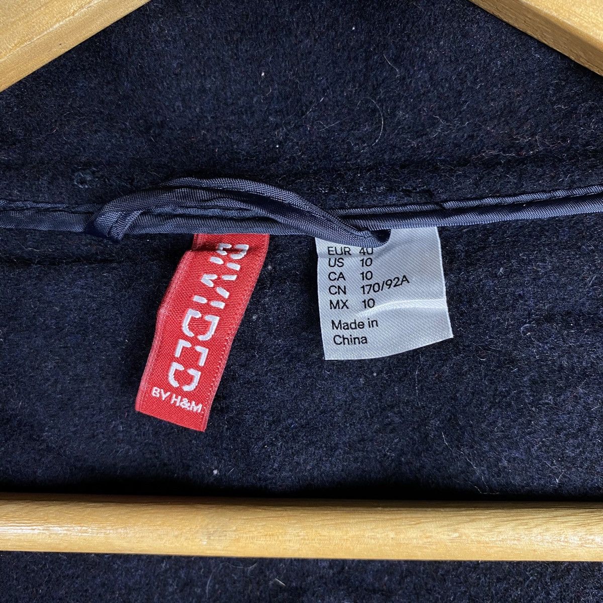 H&M H&M Red Concept Toggle Button Wool Hoodie Duffle Coat Jacket Size S / US 4 / IT 40 - 7 Thumbnail