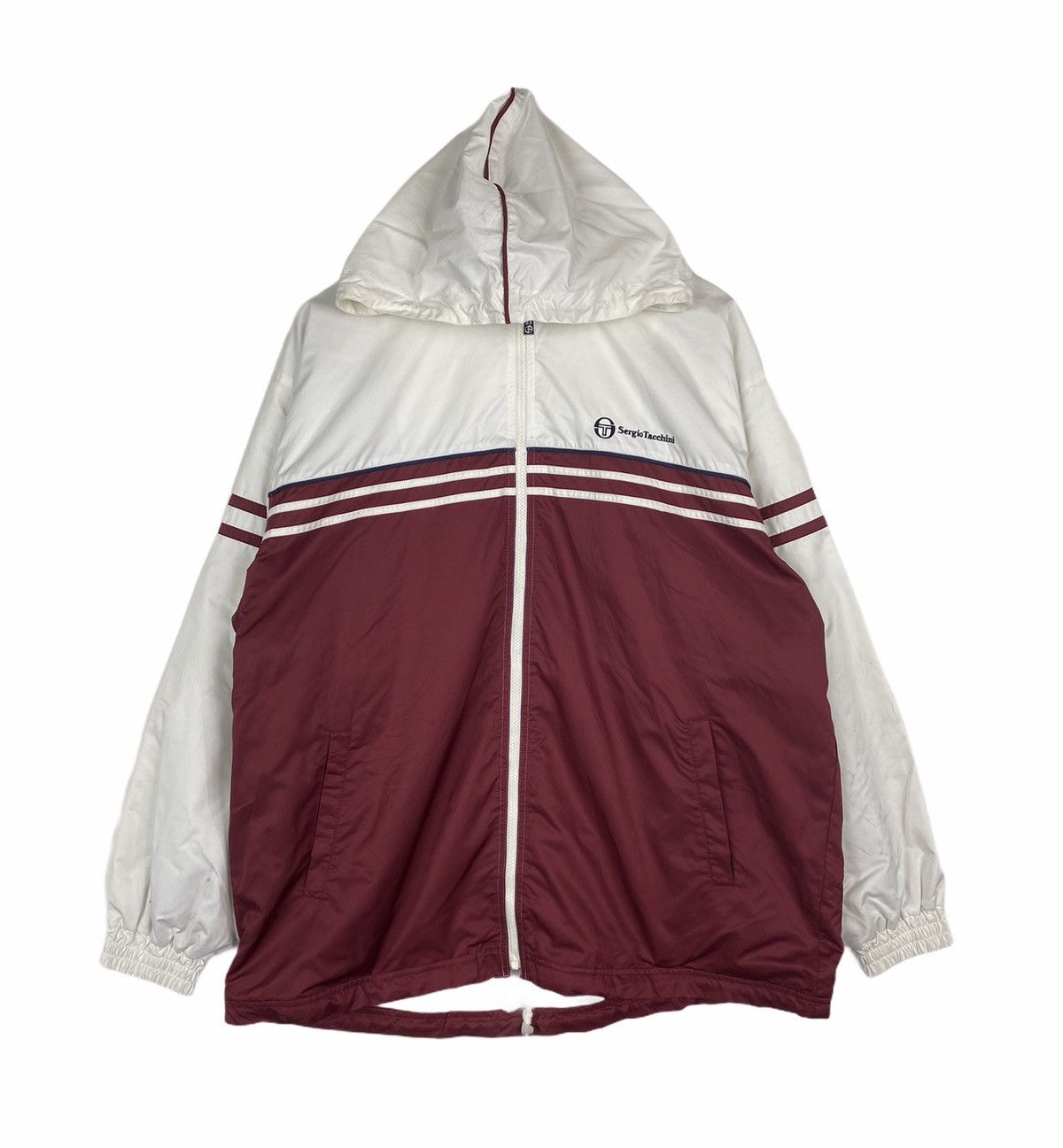 VINTAGE SERGIO TACCHINI CASUAL SPORT ZIPPER HOODIE JACKET