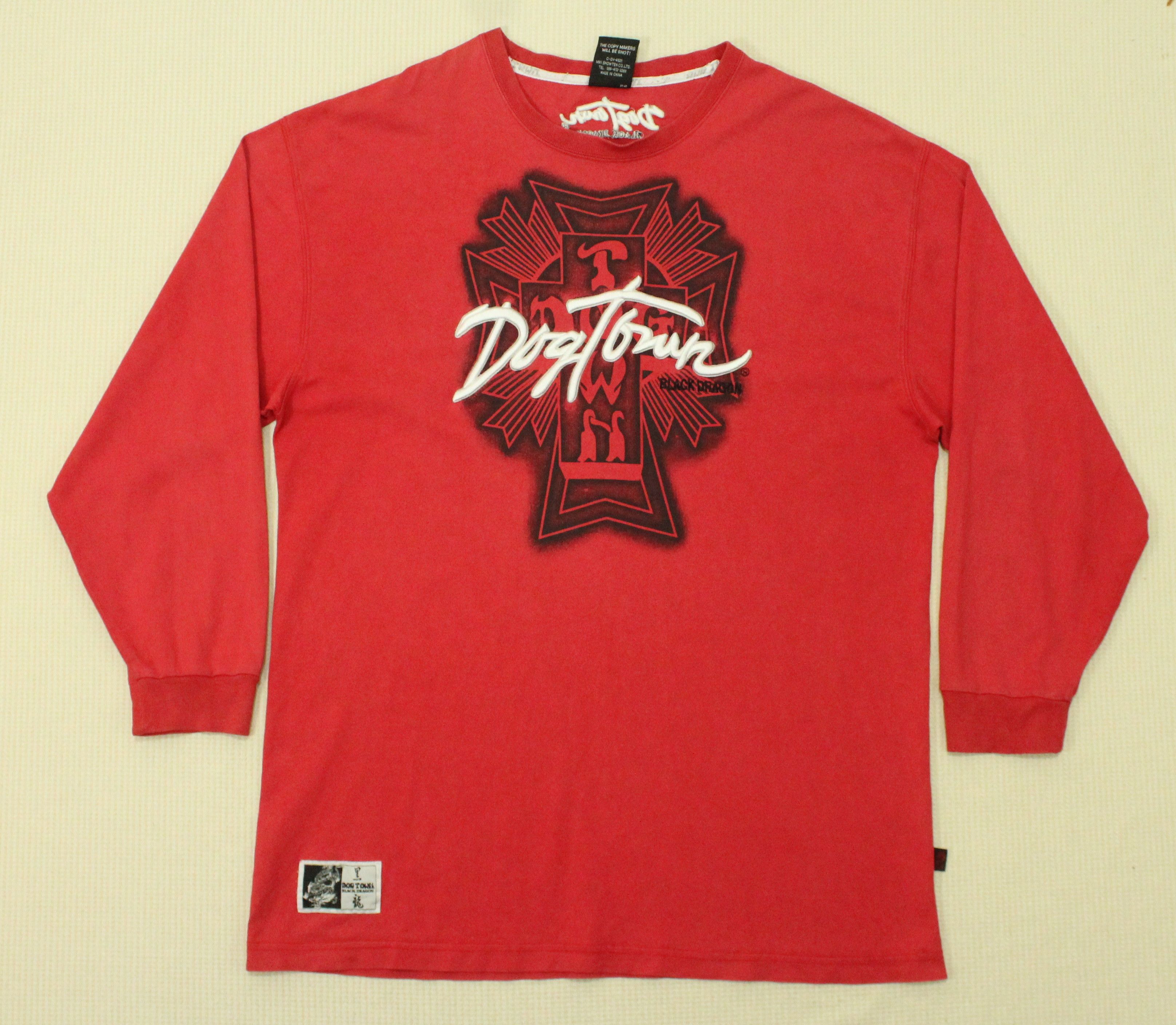 Dogtown Vintage DOGTOWN T Shirt Black Dragon Embroidered Printed Size US XL / EU 56 / 4 - 11 Thumbnail